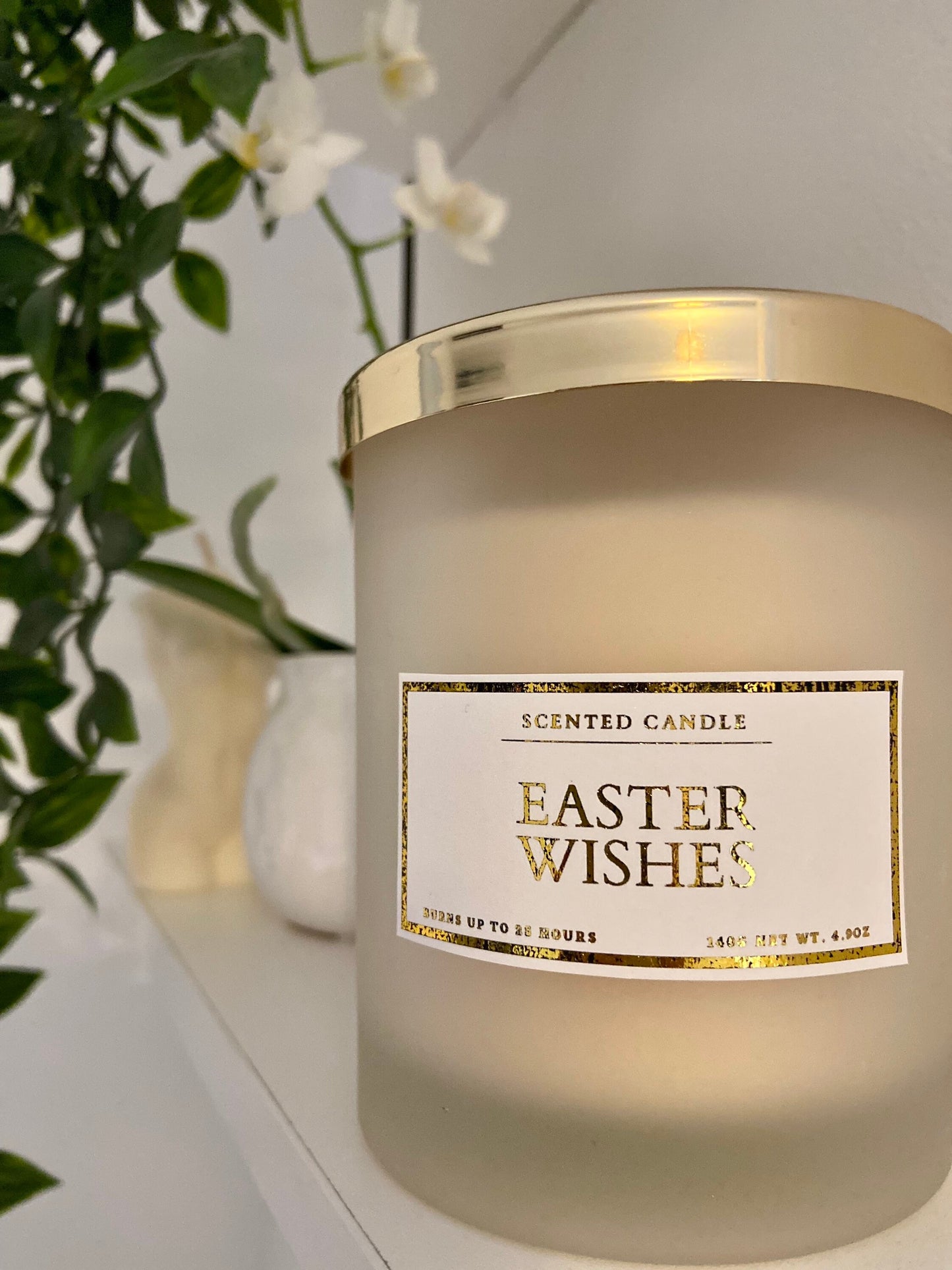 Easter Wishes Candle