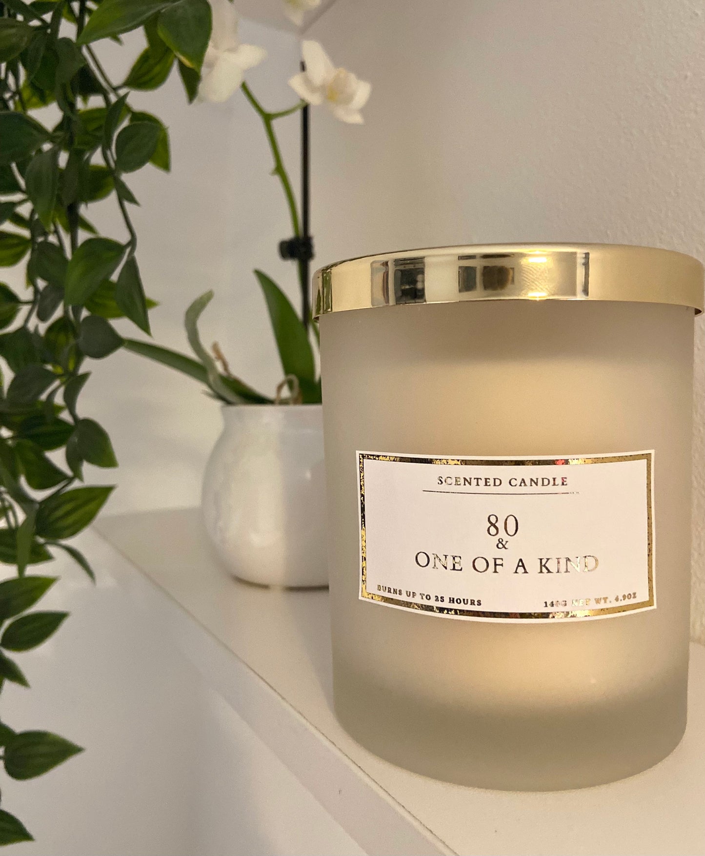 80 & One Of A Kind Birthday Candle