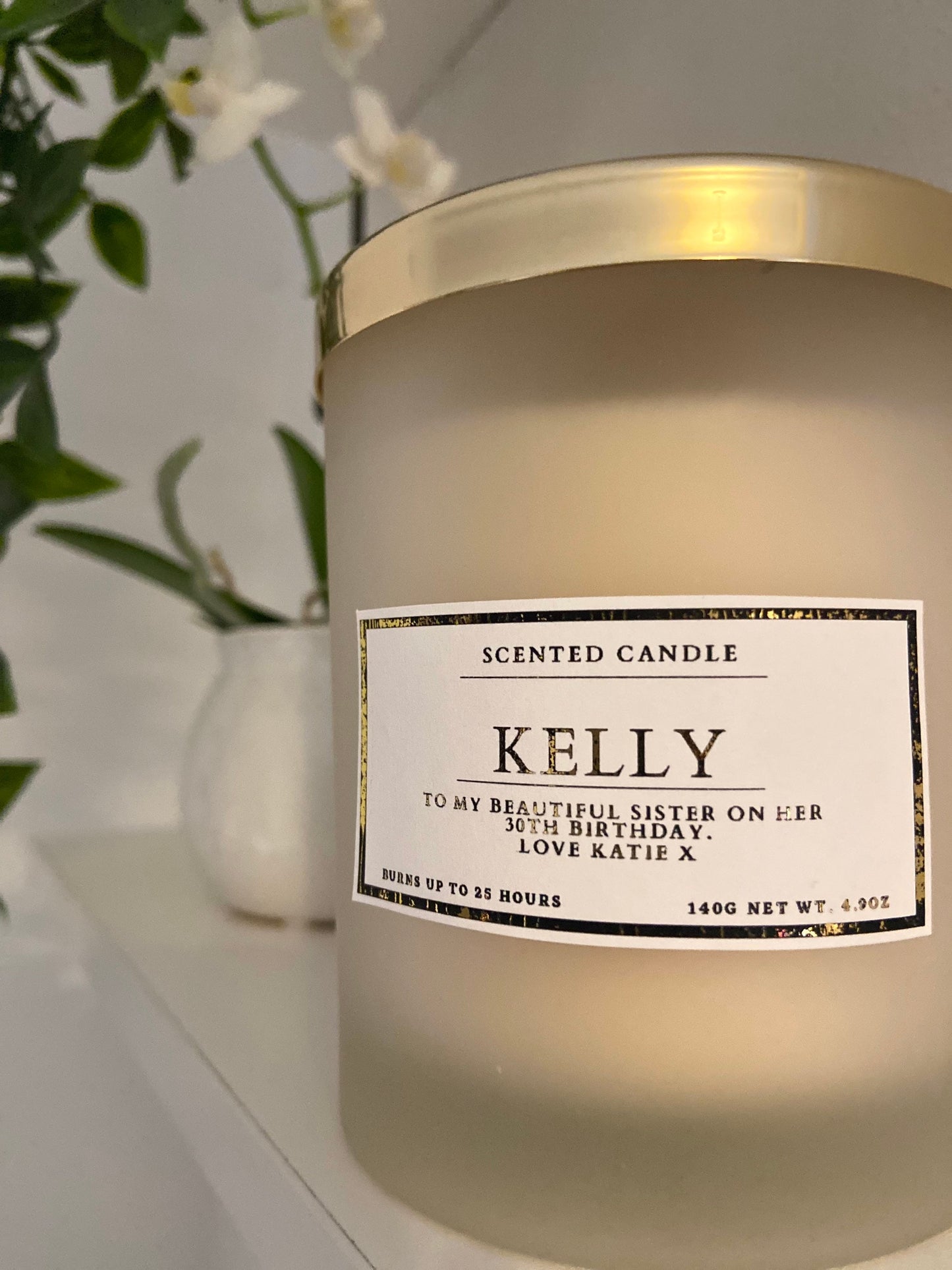 Personalised Happy 30th Birthday Candle