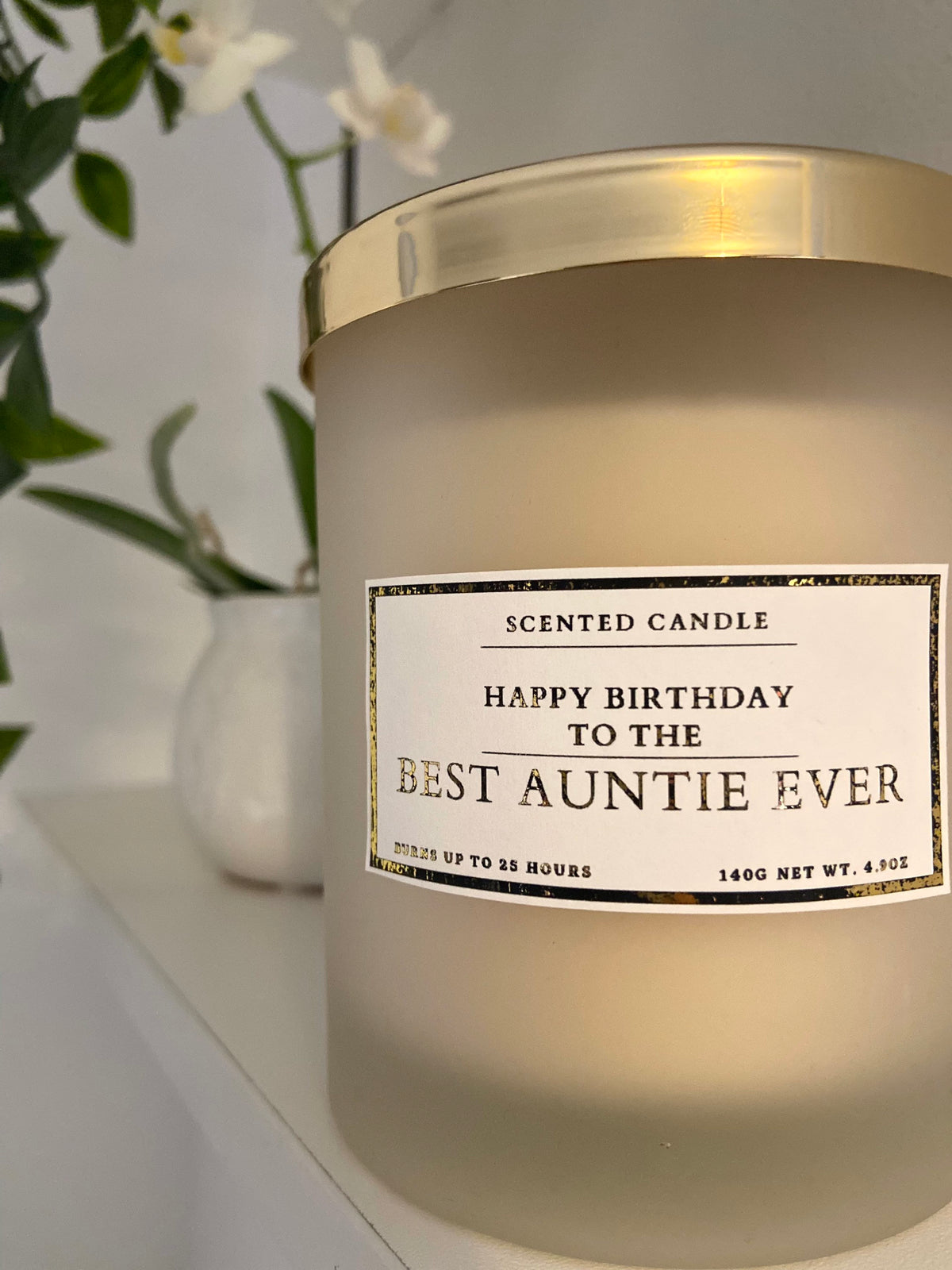 Happy Birthday To The Best Auntie Ever Candle