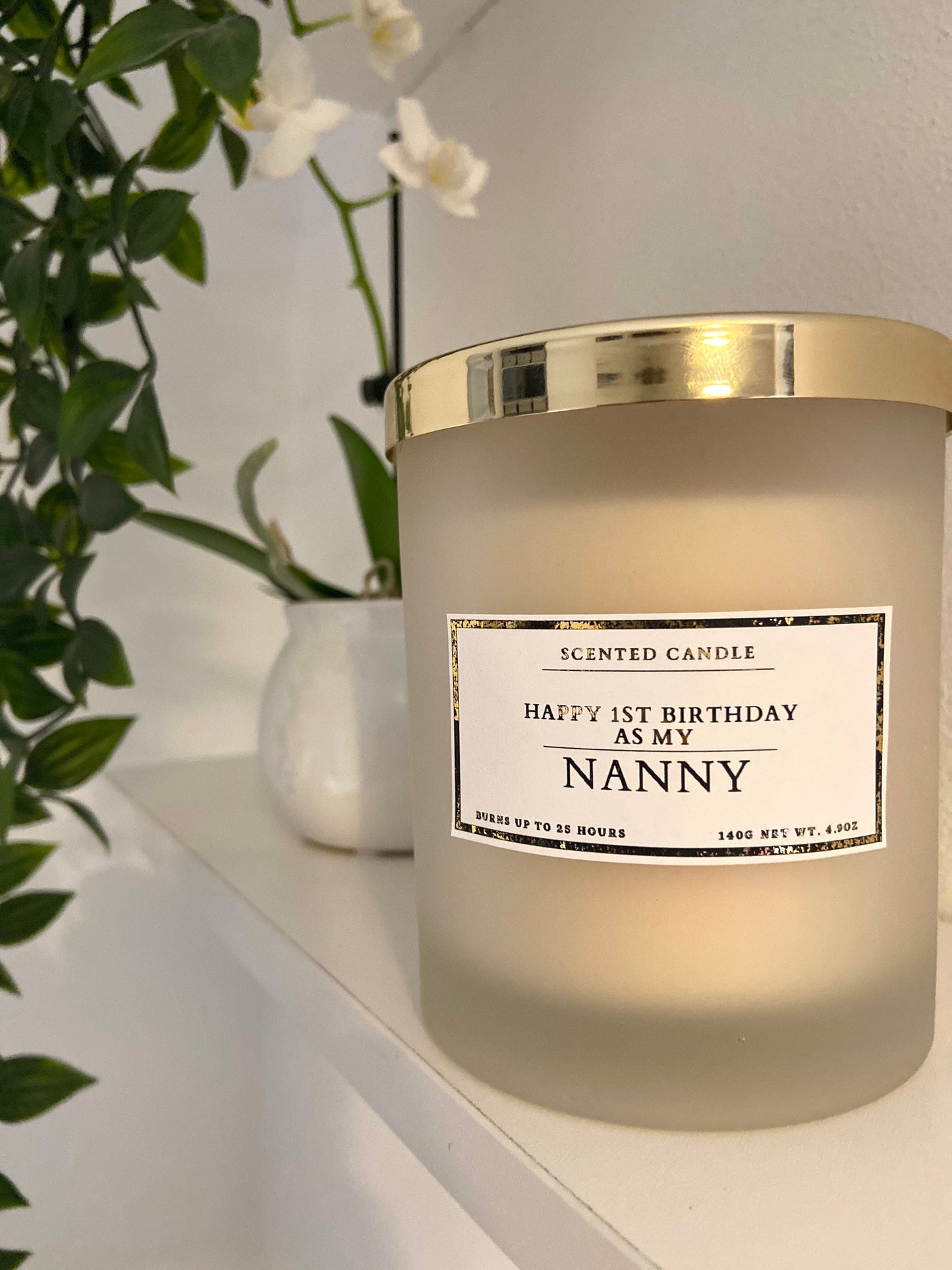 Happy 1st Birthday As My Nanny Candle