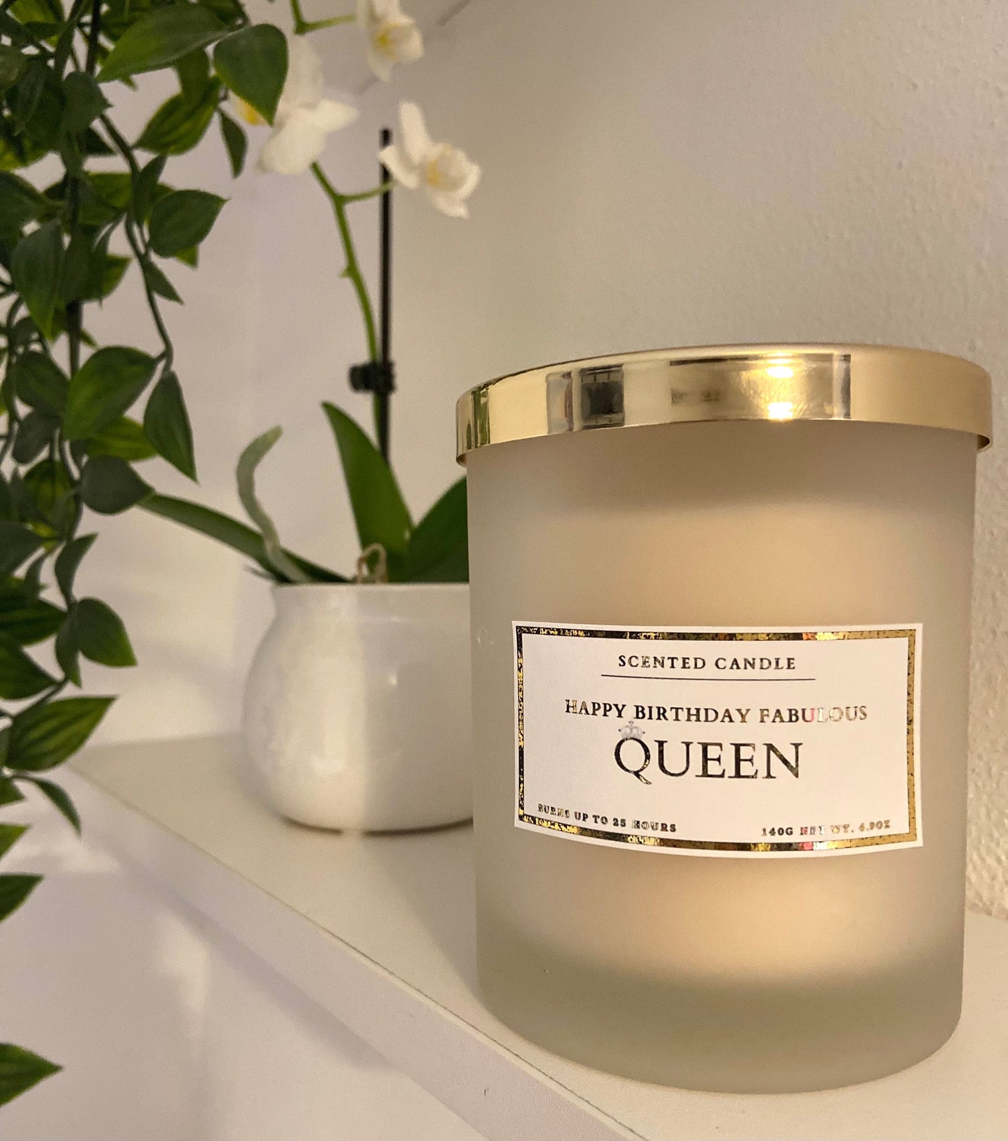 Happy Birthday Fabulous Queen Candle