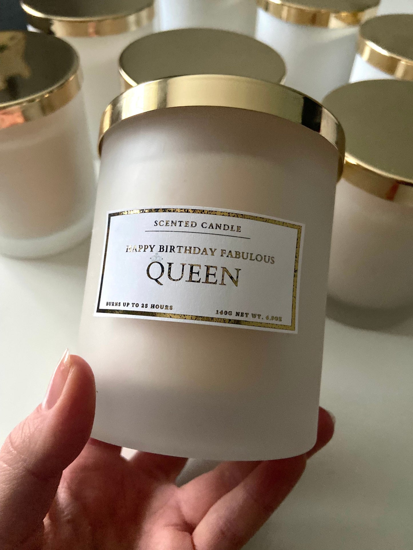 Happy Birthday Fabulous Queen Candle
