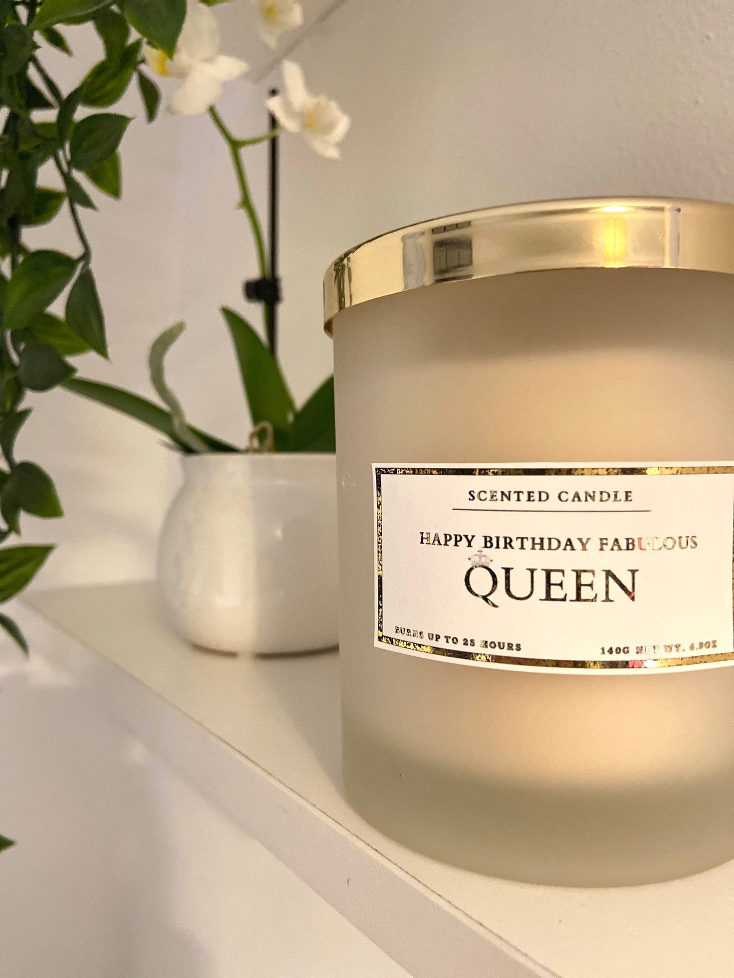 Happy Birthday Fabulous Queen Candle