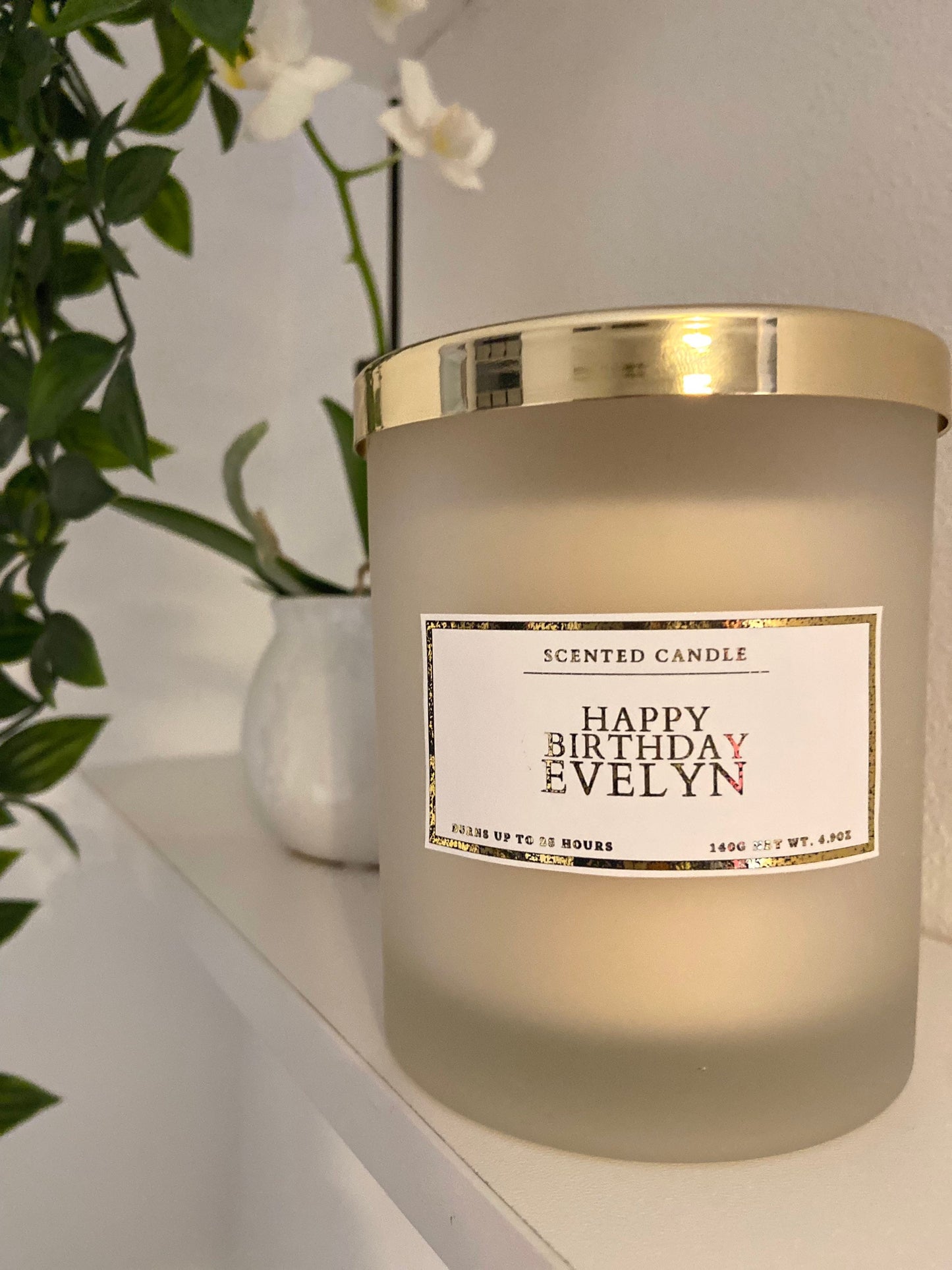 Personalised Happy Birthday Candle