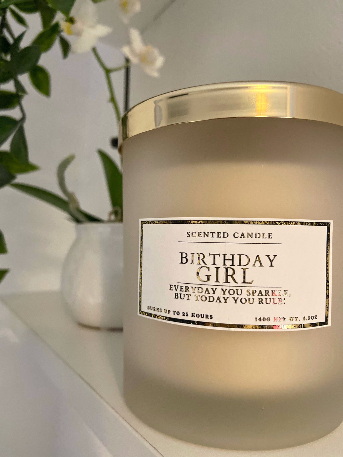Everyday You Sparkle But Today You Rule Birthday Girl Candle