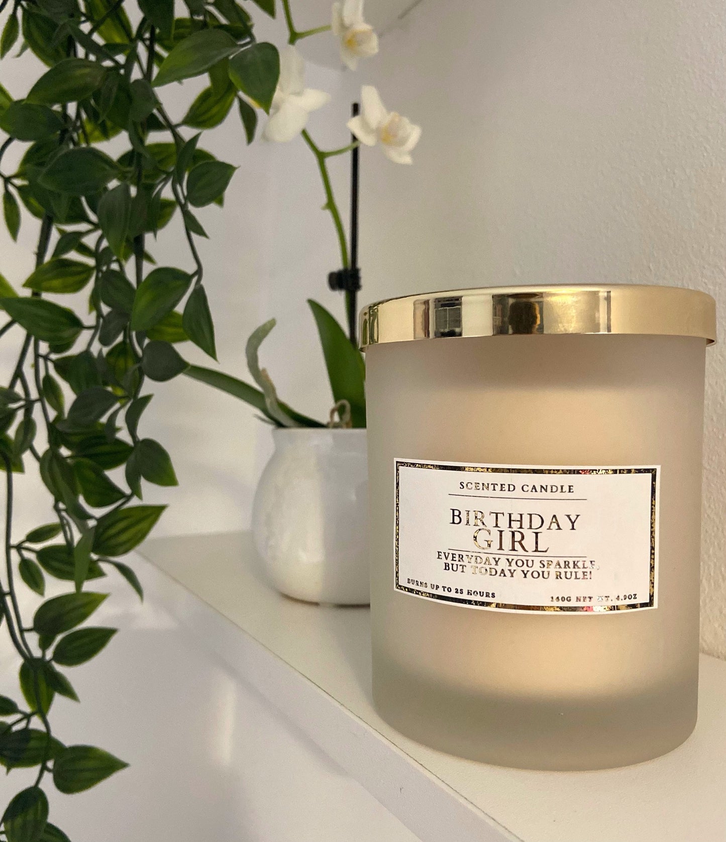 Everyday You Sparkle But Today You Rule Birthday Girl Candle