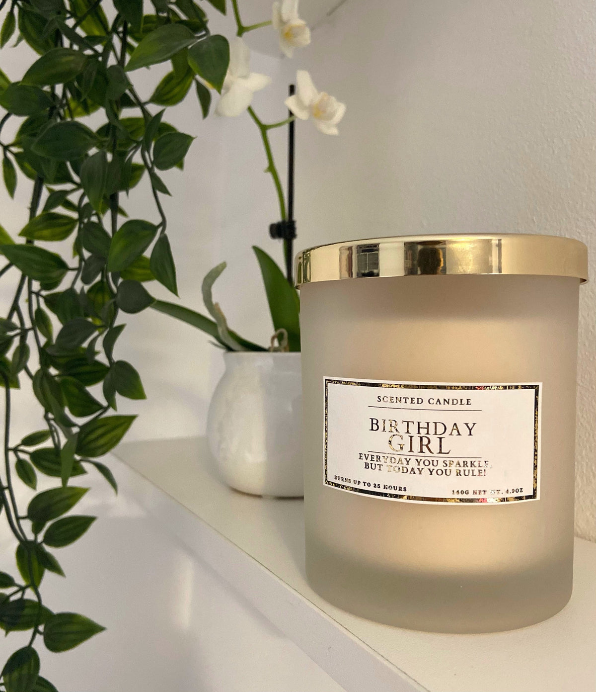 Everyday You Sparkle But Today You Rule Birthday Girl Candle