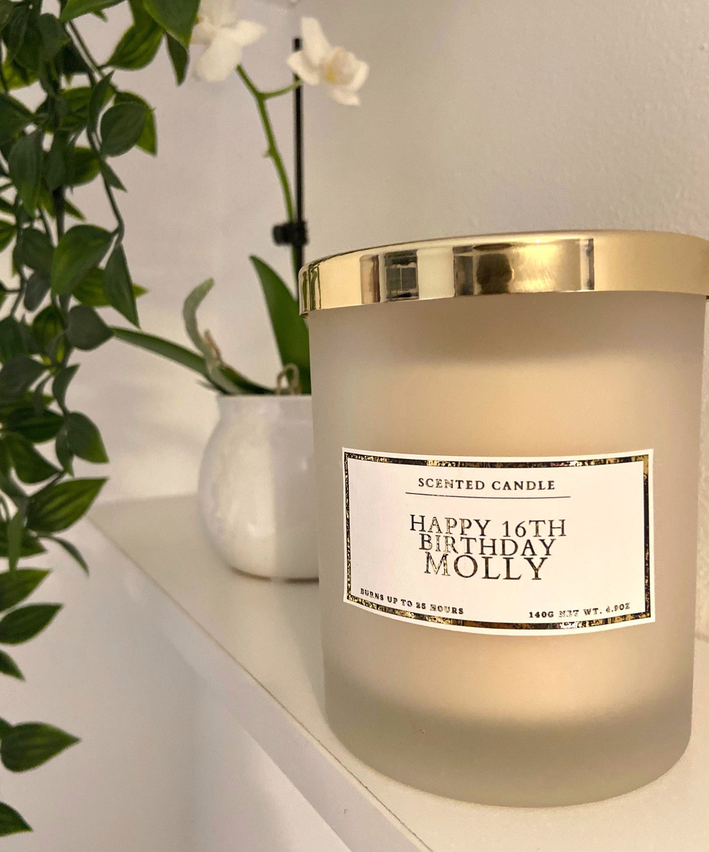 Personalised Happy 16th Birthday Candle