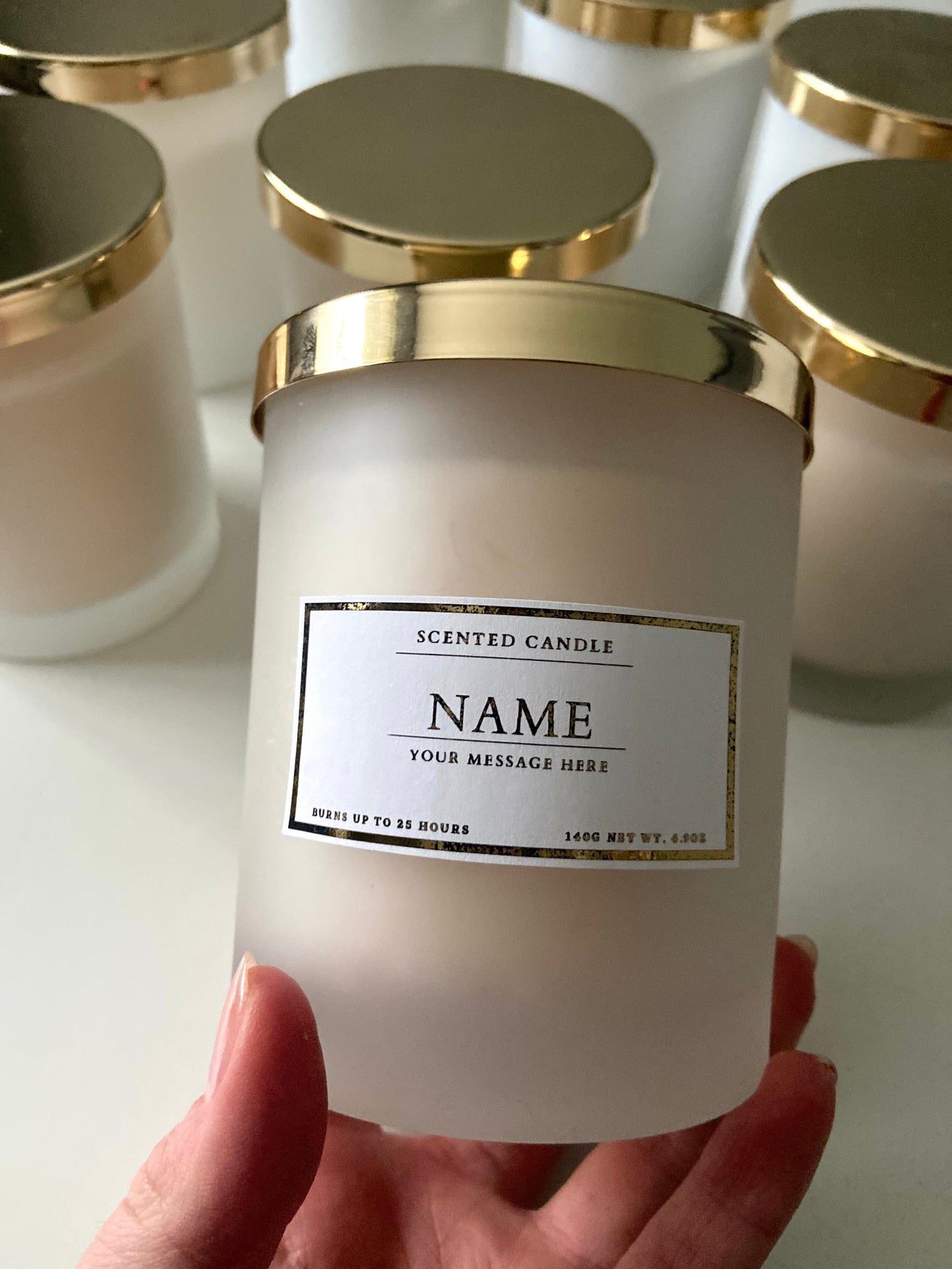 Happy Birthday Candle With Personalised Message