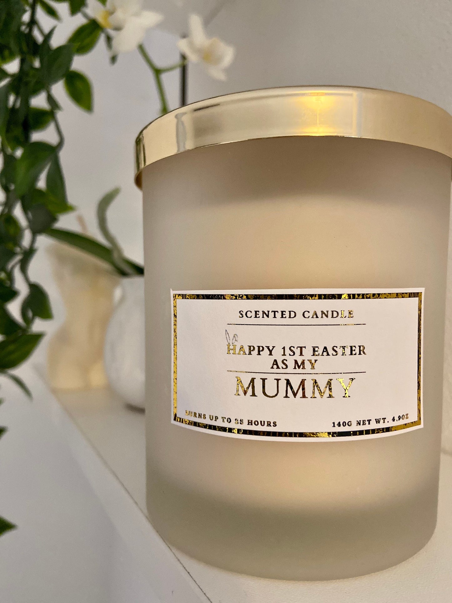 Happy 1st Easter As My Mummy Candle