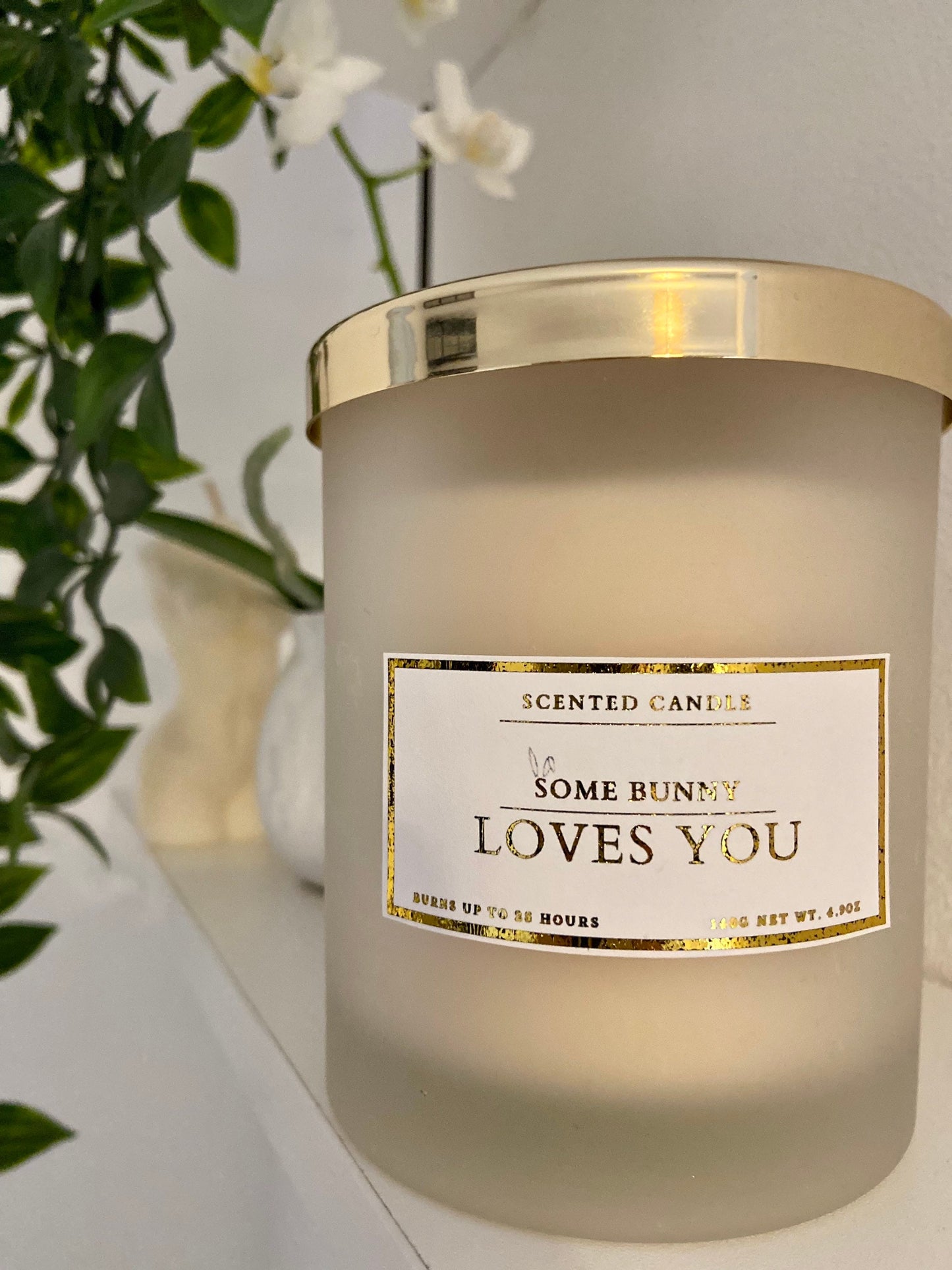 Some Bunny Loves You Candle