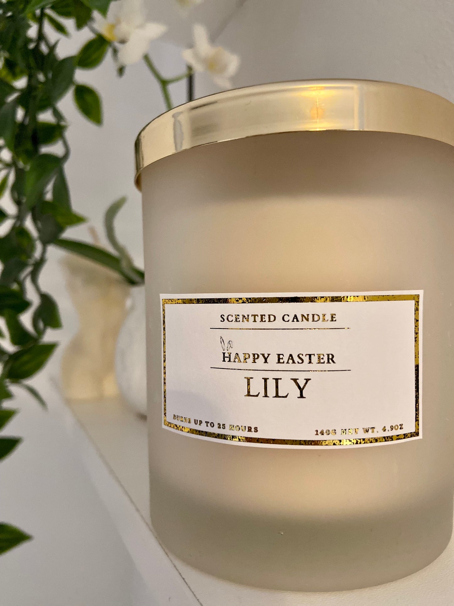 Personalised Happy Easter Candle