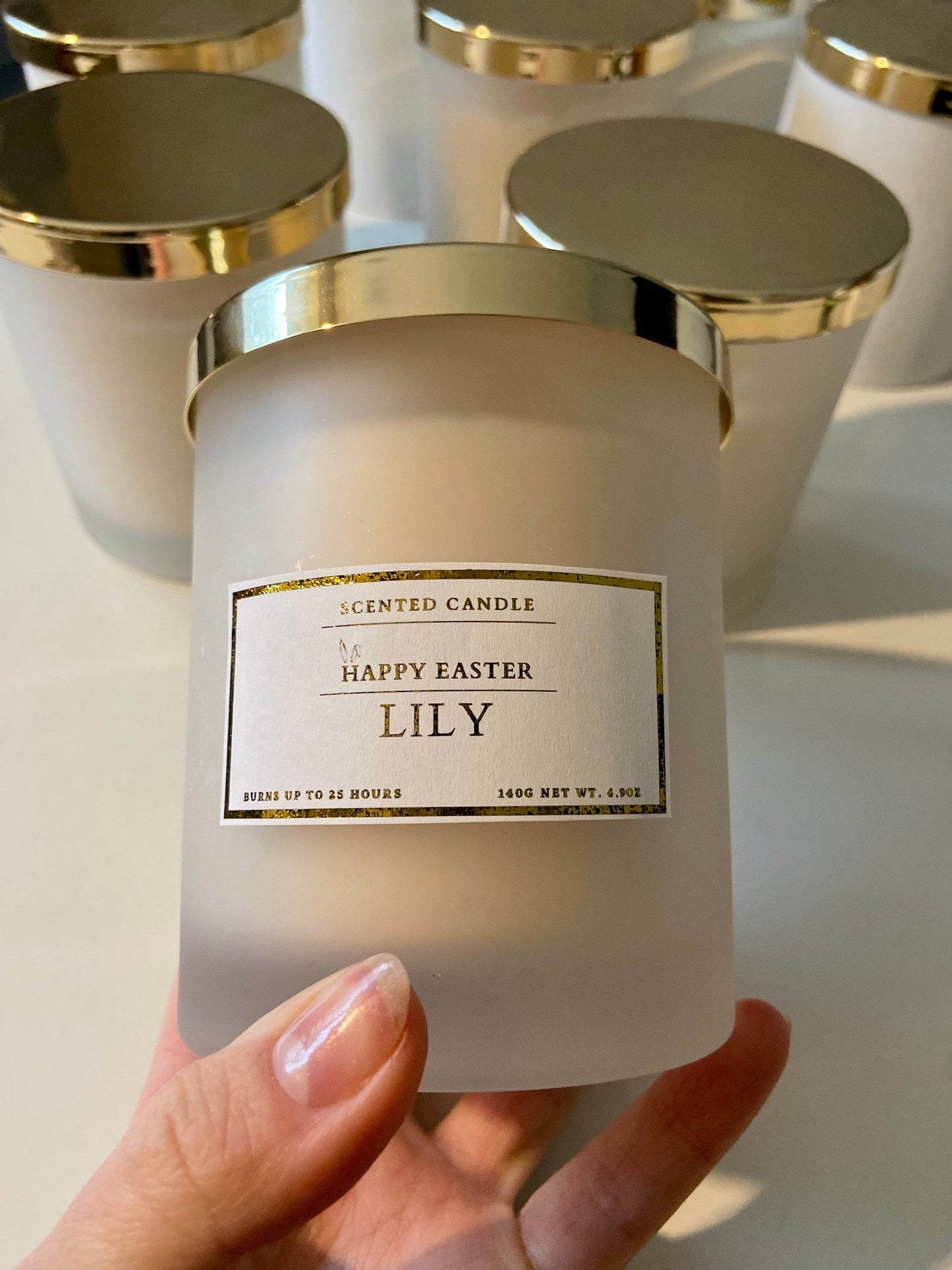Personalised Happy Easter Candle