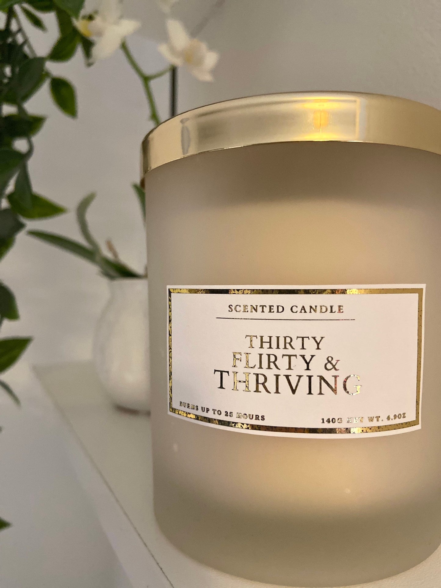 Thirty Flirty & Thriving Birthday Candle