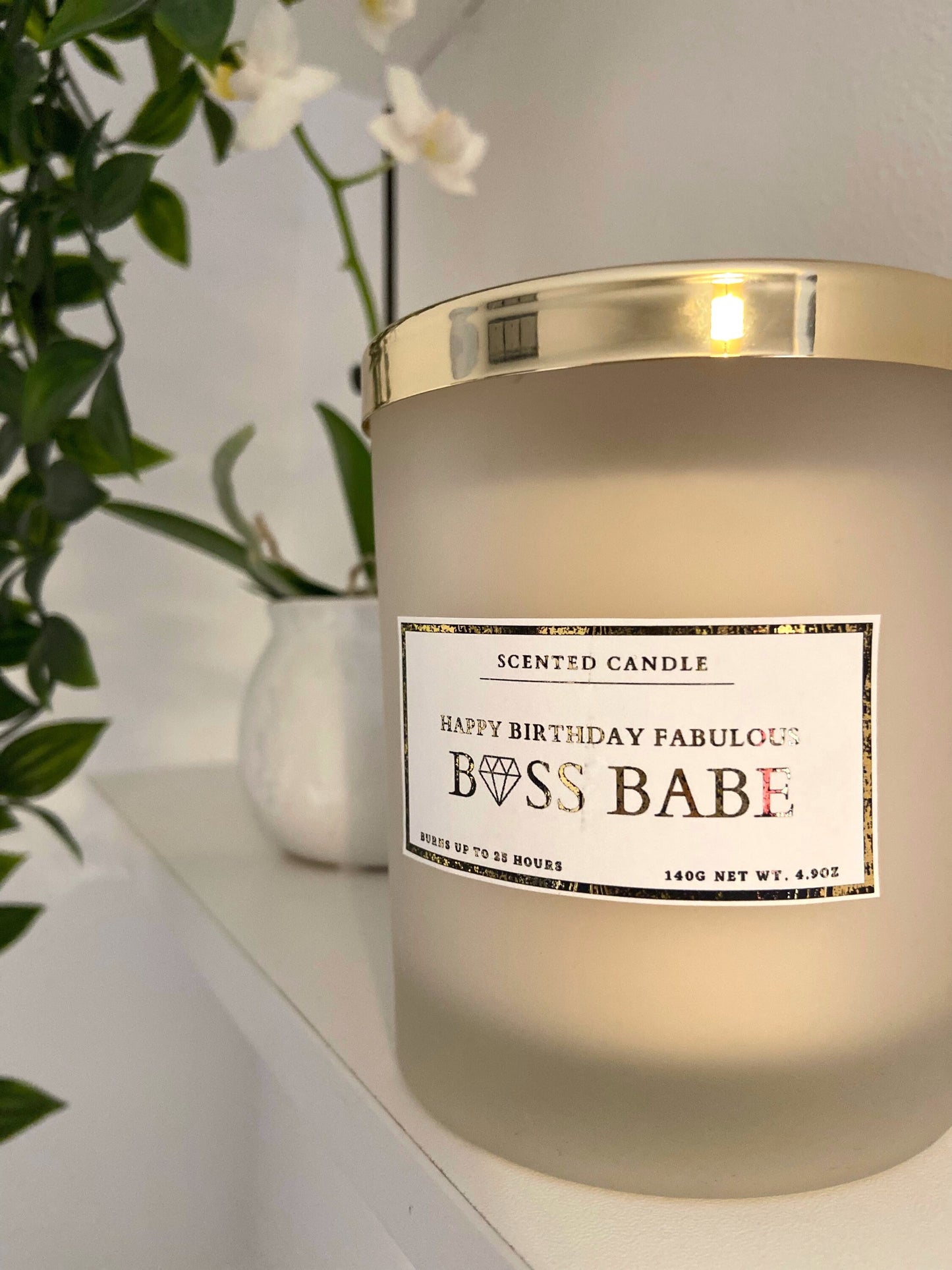 Happy Birthday Fabulous Boss Babe Candle