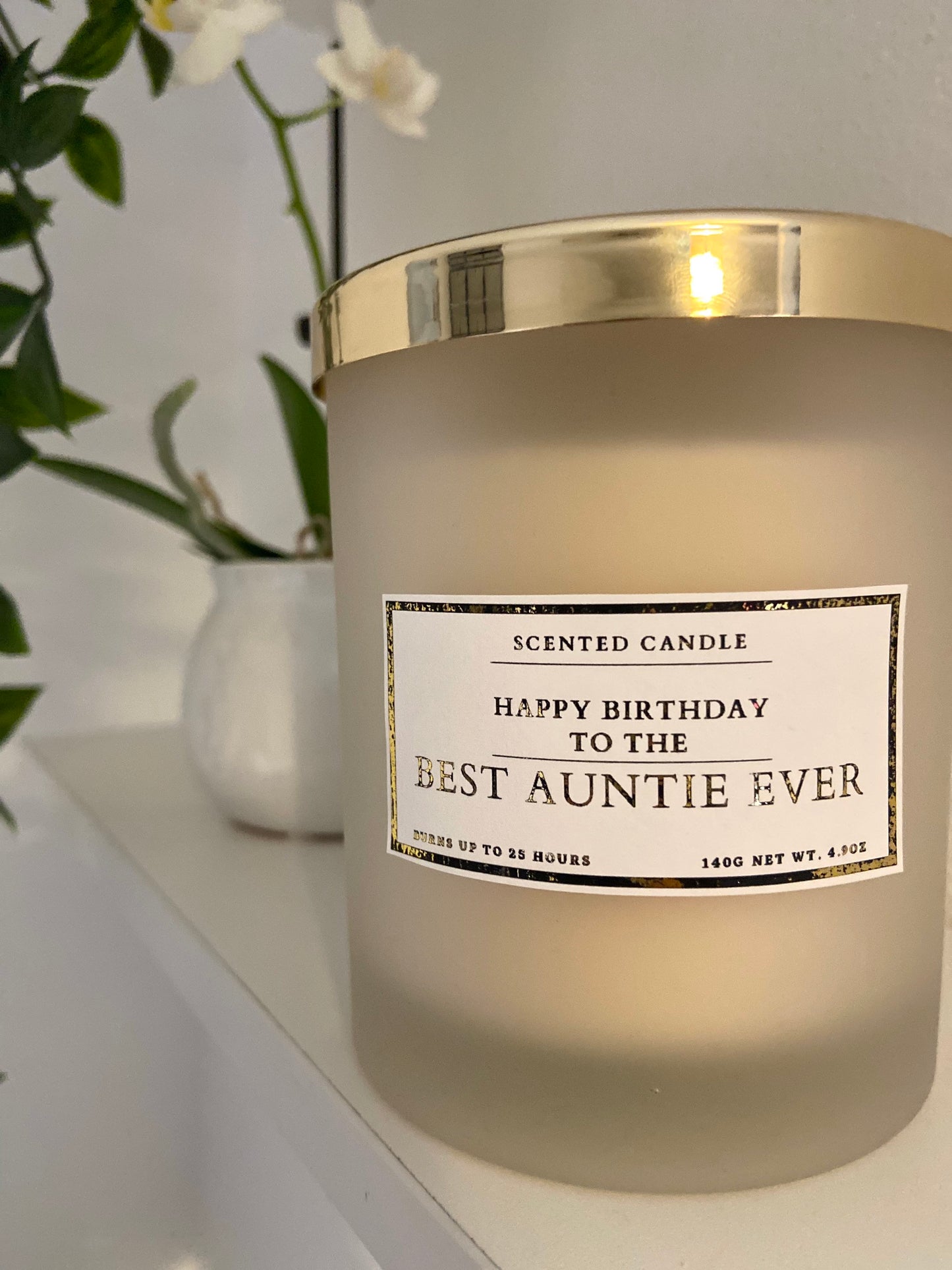 Happy Birthday To The Best Auntie Ever Candle