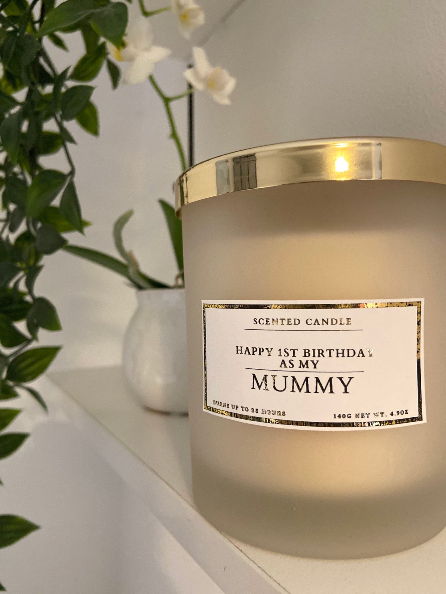 Happy 1st Birthday As My Mummy Candle