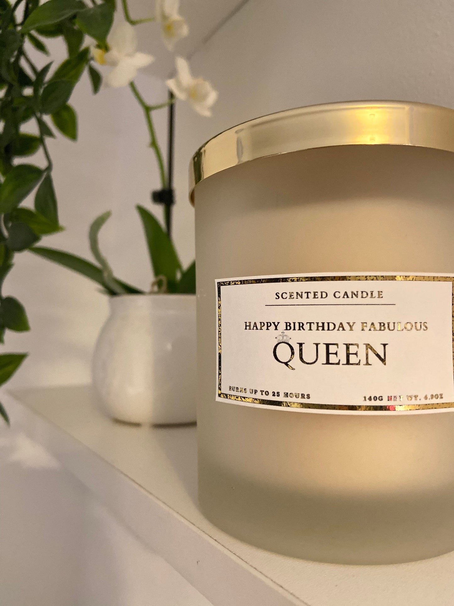 Happy Birthday Fabulous Queen Candle