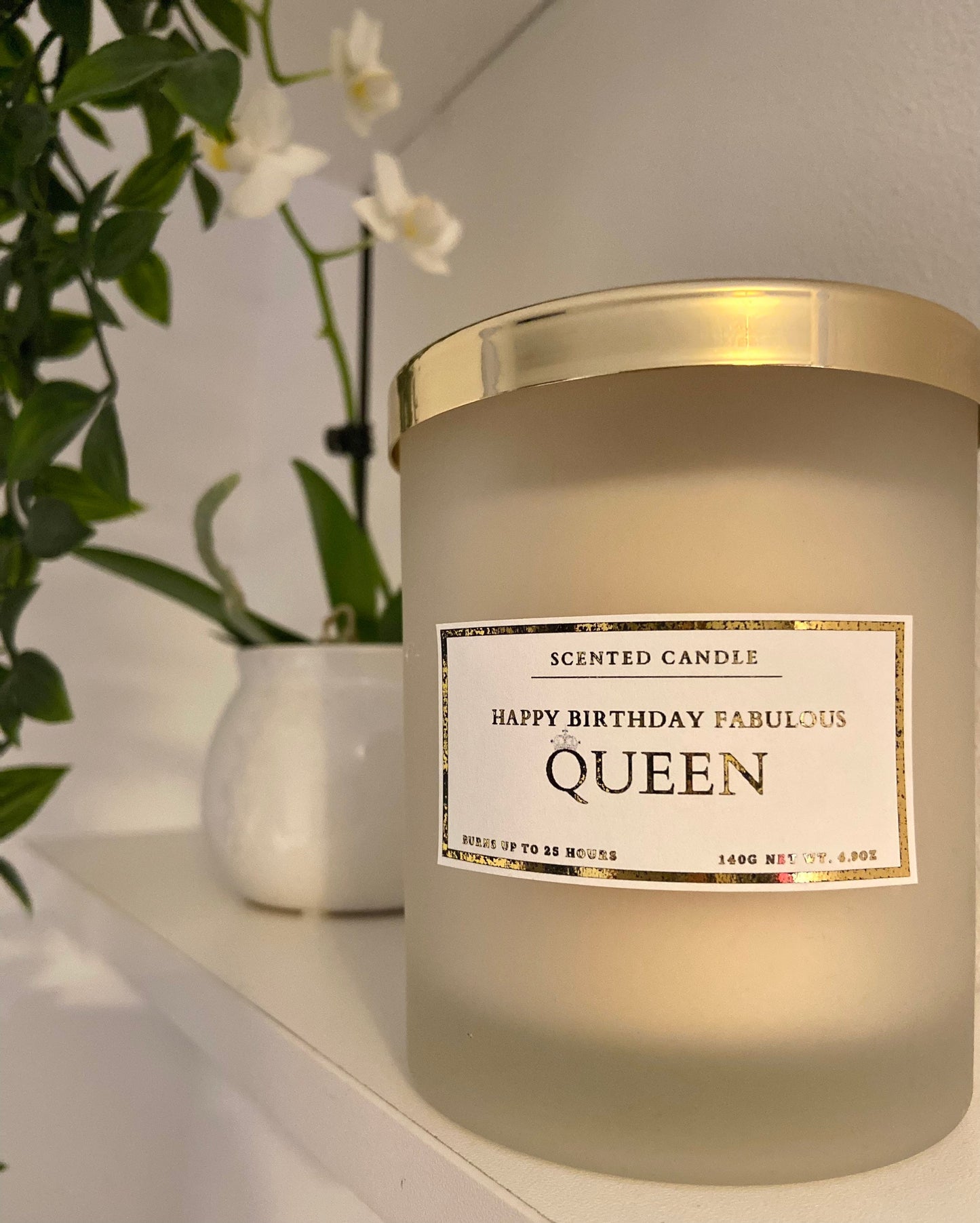 Happy Birthday Fabulous Queen Candle