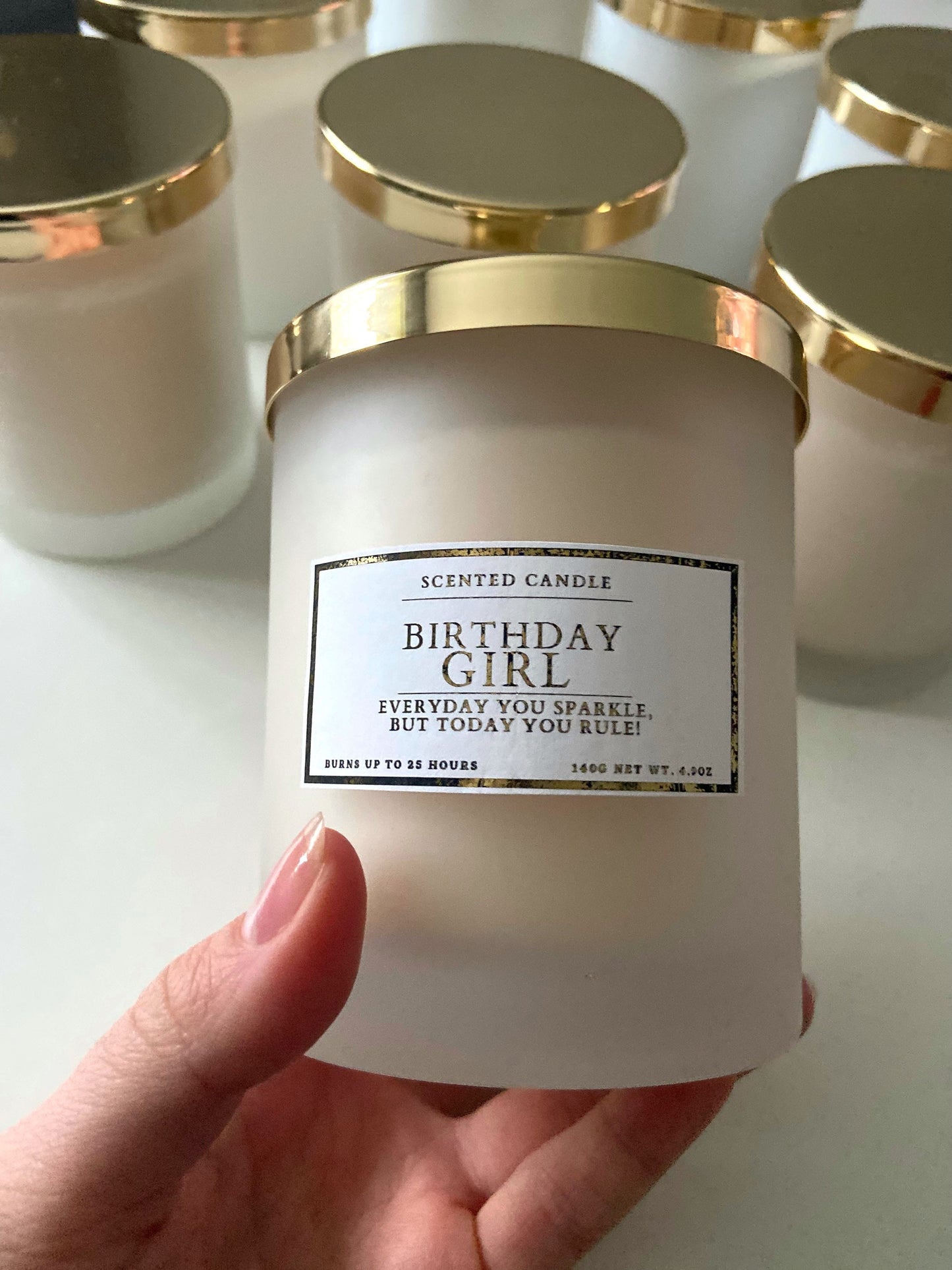 Everyday You Sparkle But Today You Rule Birthday Girl Candle