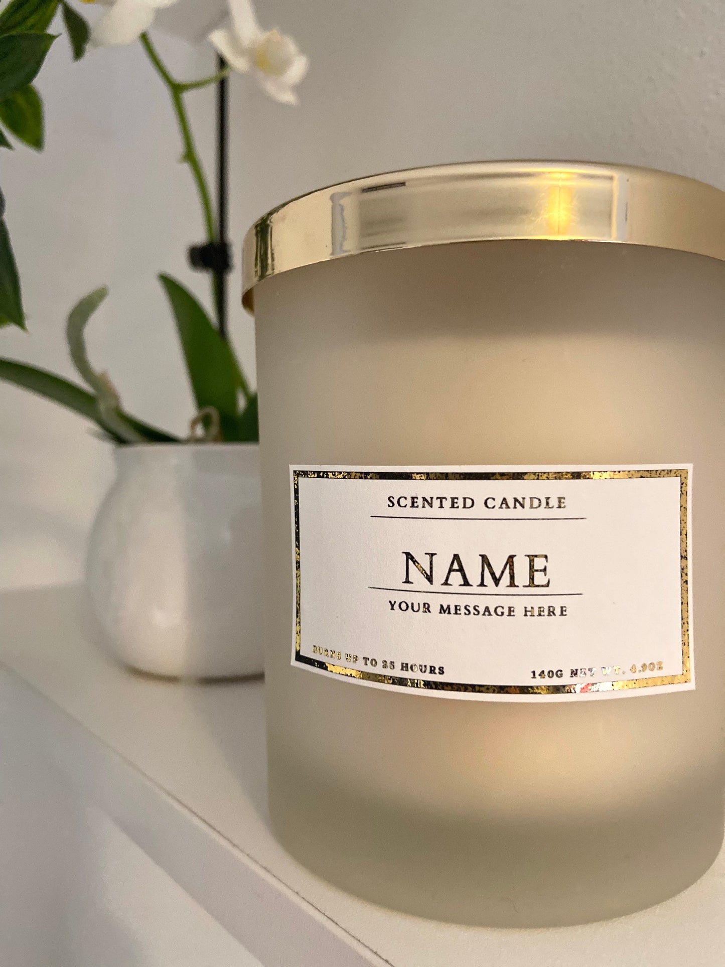 Happy Birthday Candle With Personalised Message