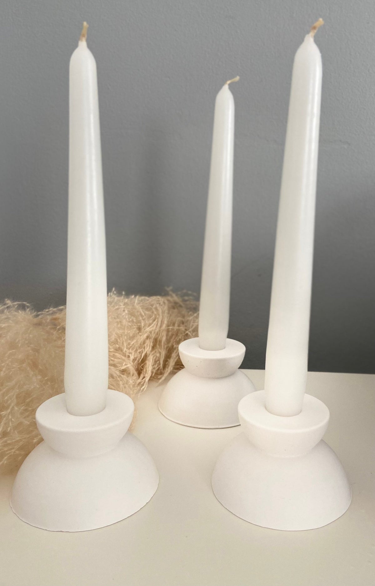 Stone Candlestick Holder