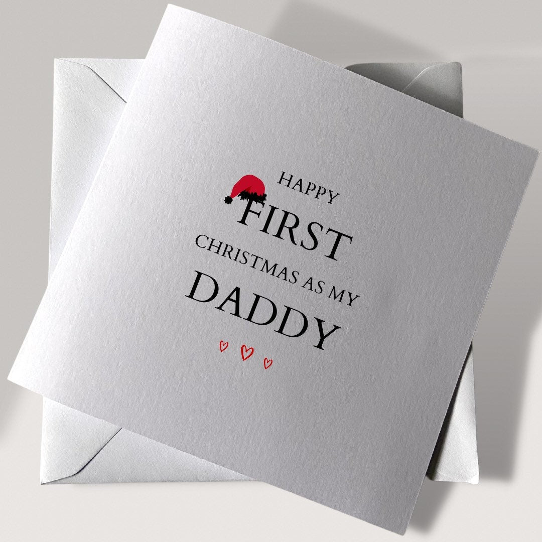 Happy First Christmas As My Daddy | Christmas Cards | Christmas Gifts | First Time Dad | Christmas Gifts For Dad