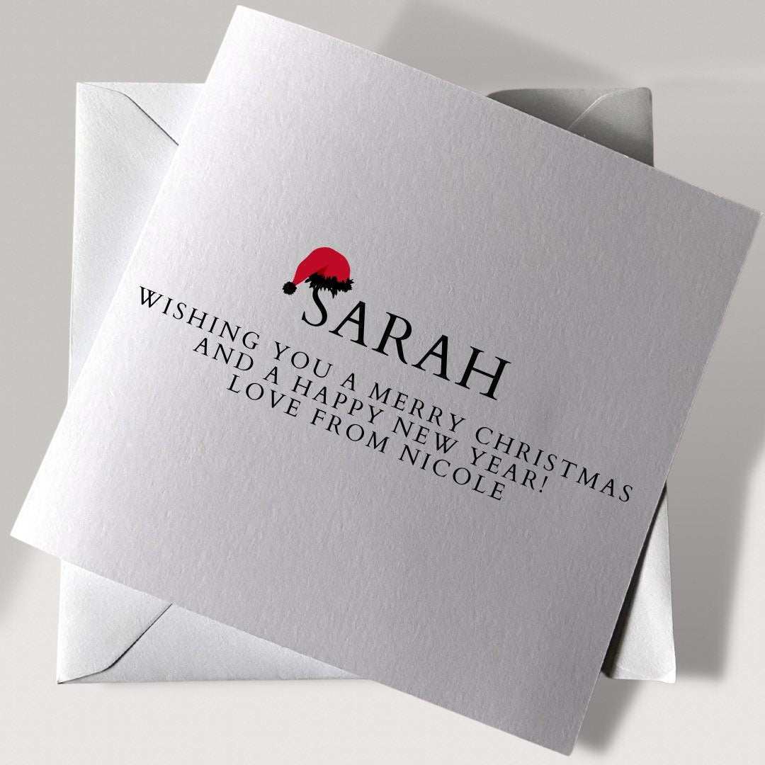 Personalised Merry Christmas Card | Christmas Cards | Christmas Gifts | Merry Christmas | Personalised Christmas Cards