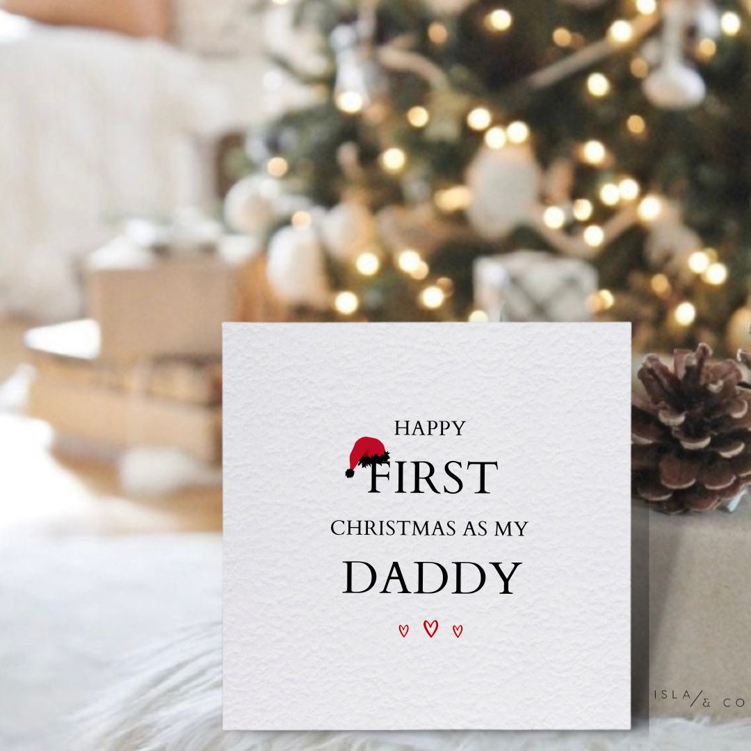 Happy First Christmas As My Daddy | Christmas Cards | Christmas Gifts | First Time Dad | Christmas Gifts For Dad