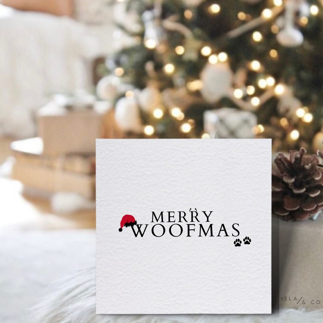 Merry Woofmas Card | Christmas Cards | Dog Mum Gifts | Christmas Gifts | Merry Christmas | Personalised Christmas Cards