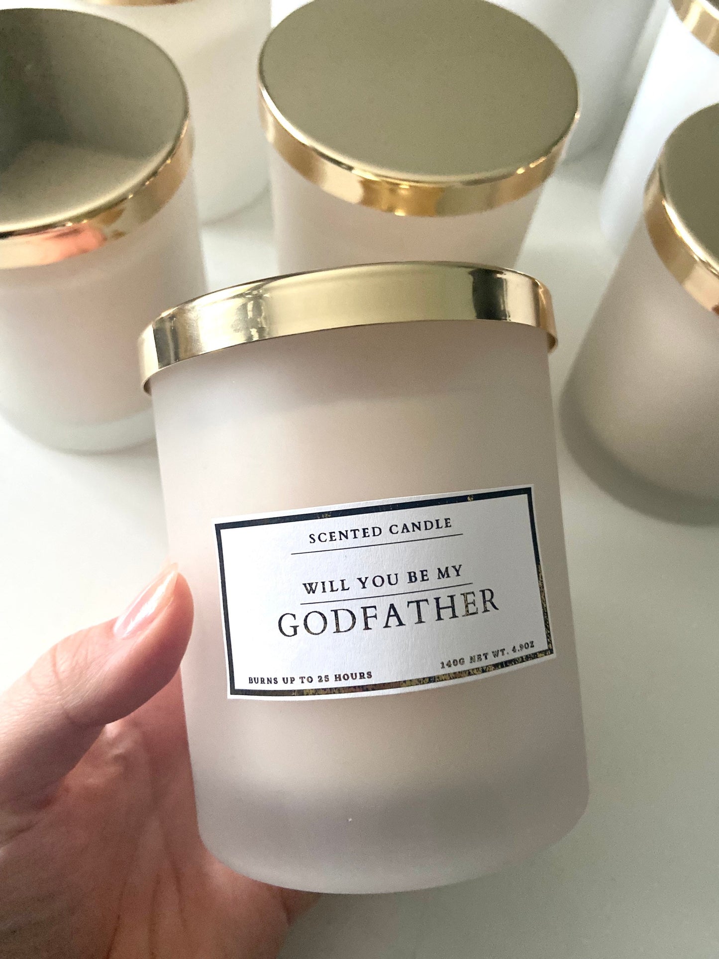 Will You Be My Godfather Candle