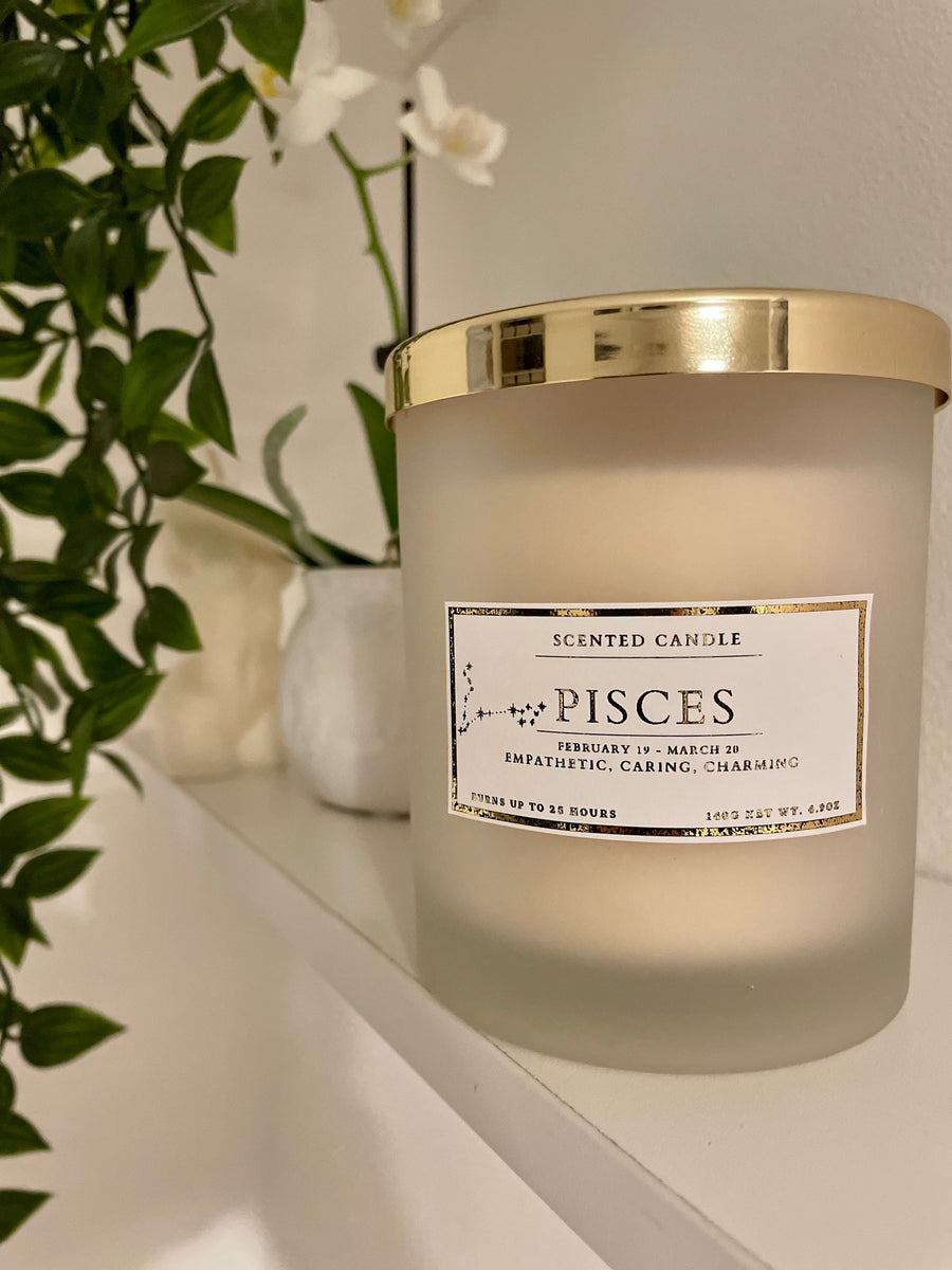 Pisces Zodiac Candle