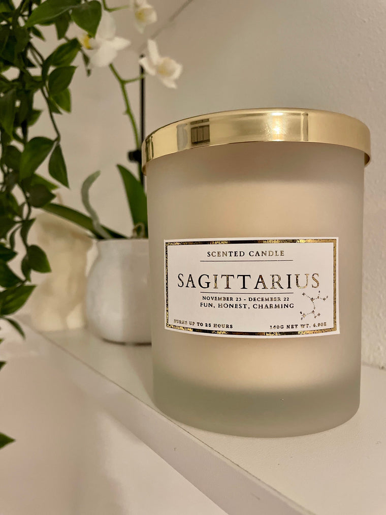 Sagittarius Zodiac Candle