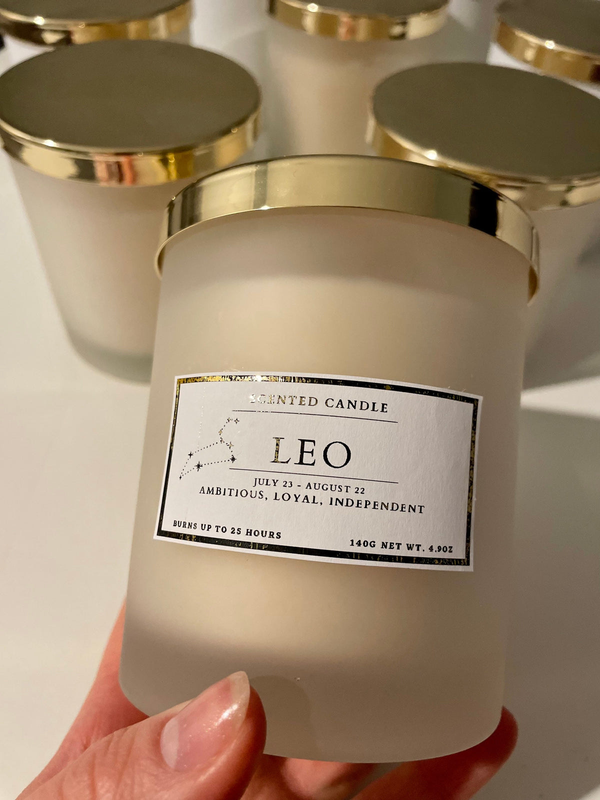 Leo Zodiac Candle
