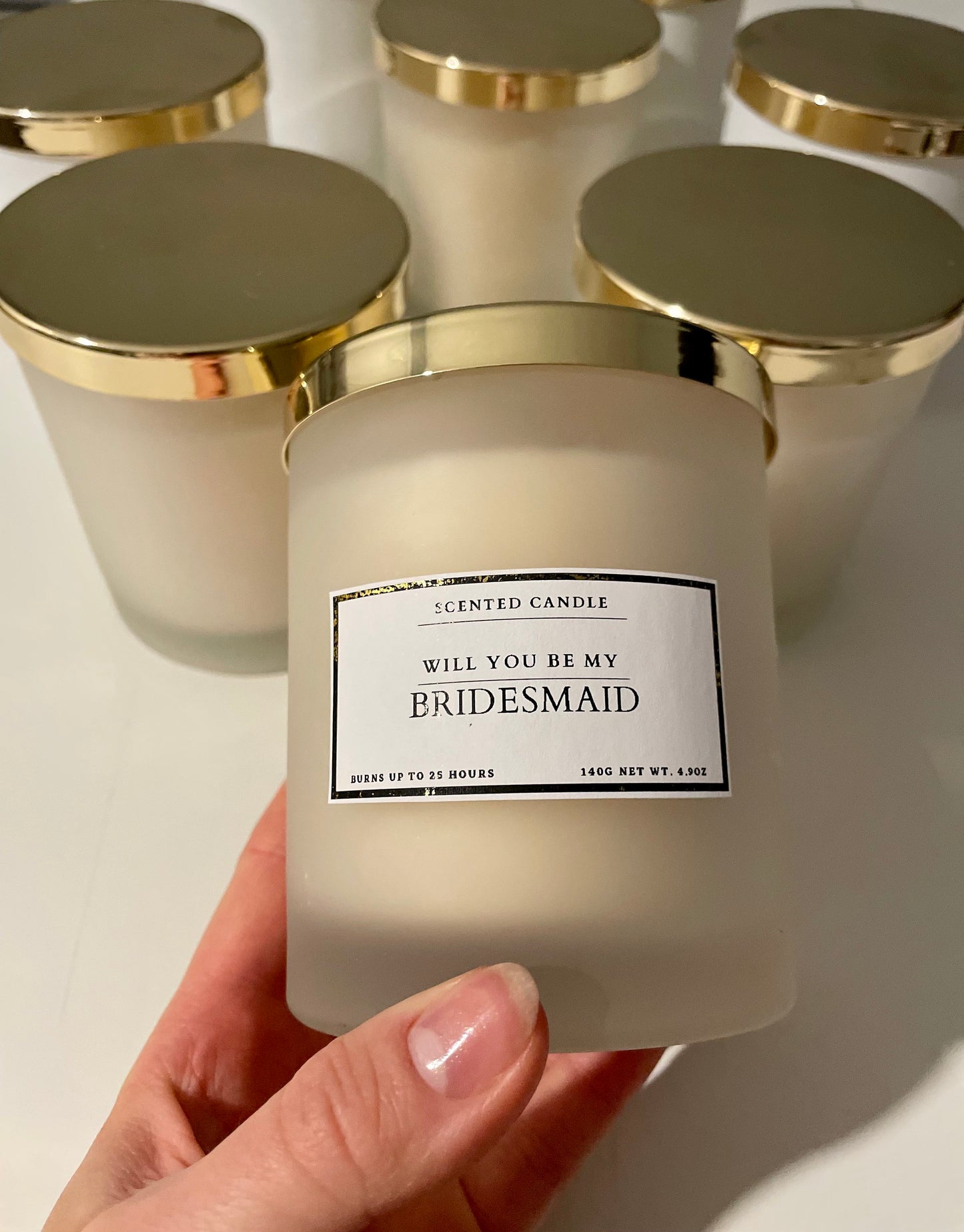 Will You Be My Bridesmaid Candle