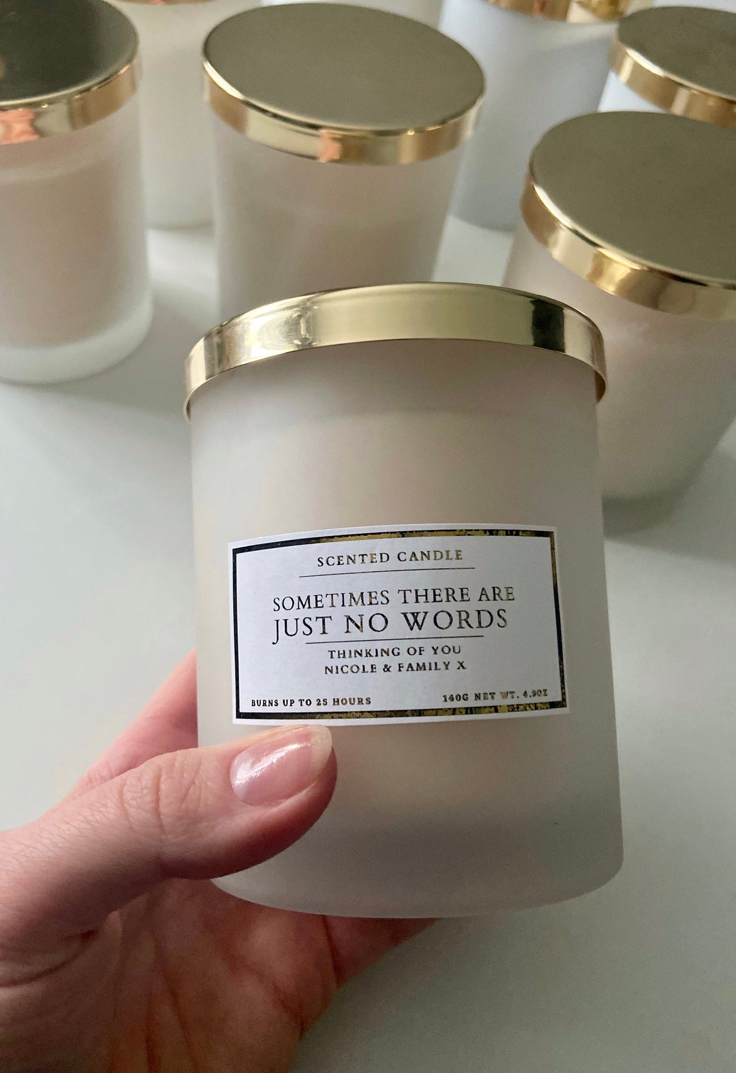 Sometimes There Are Just No Words Condolence Candle