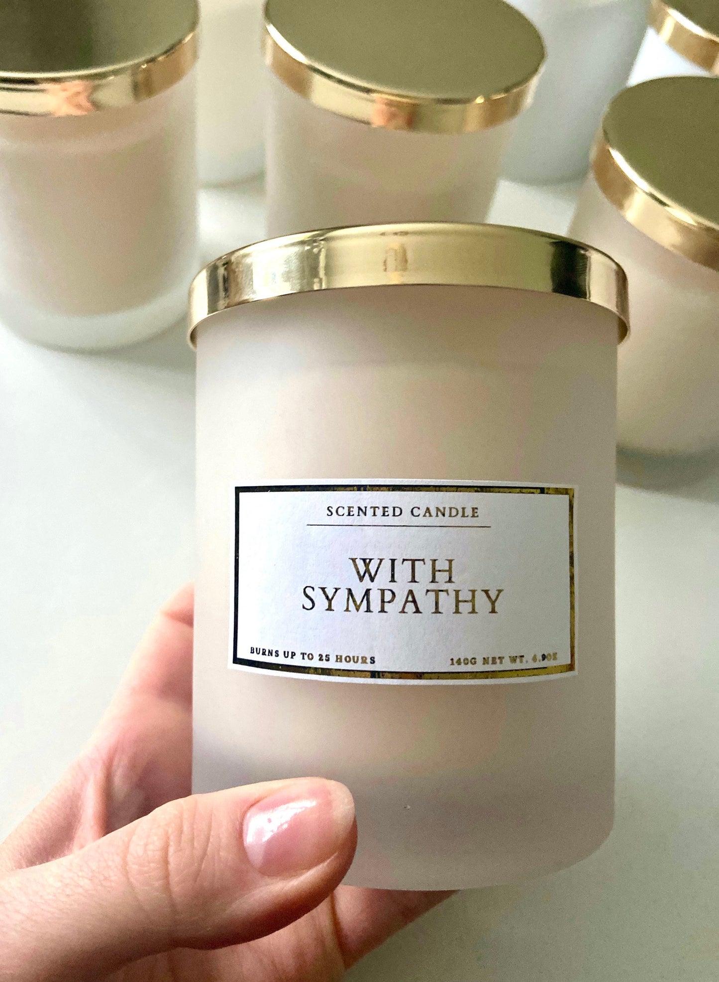 With Sympathy Candle