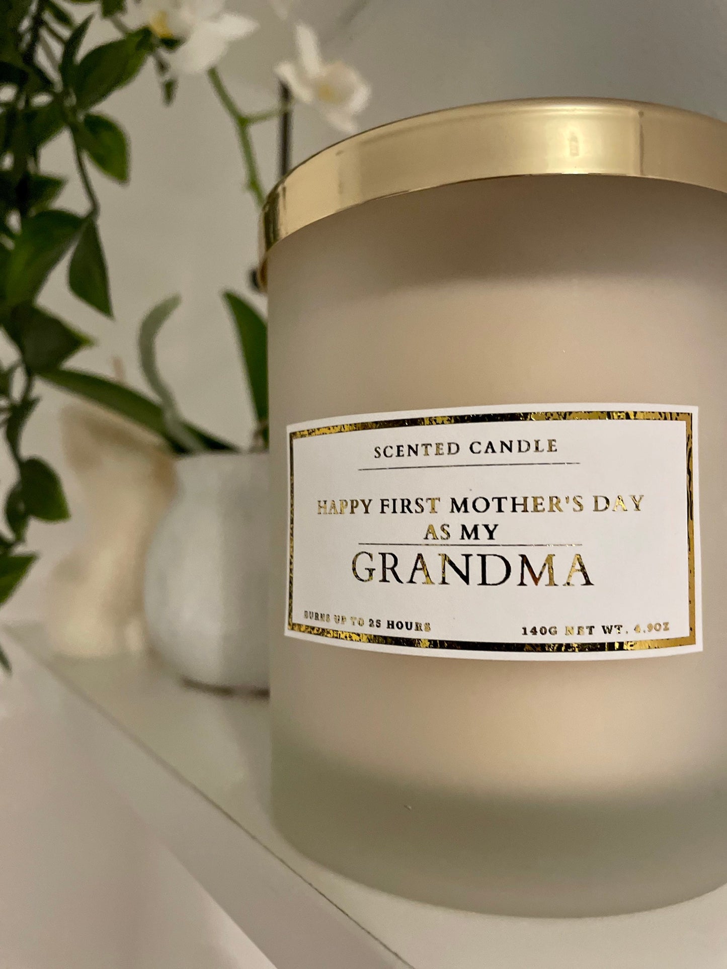 Happy First Mother’s Day As My Grandma Candle