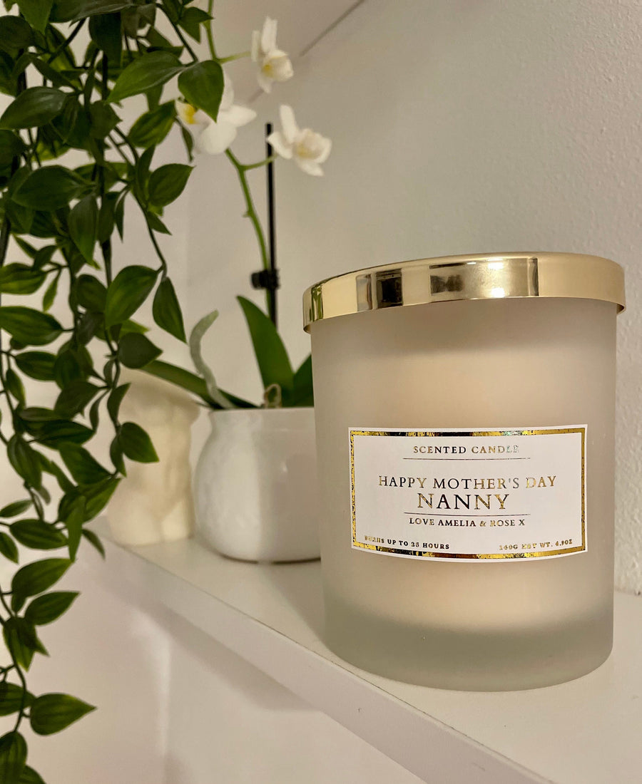 Personalised Happy Mother’s Day Nanny Candle