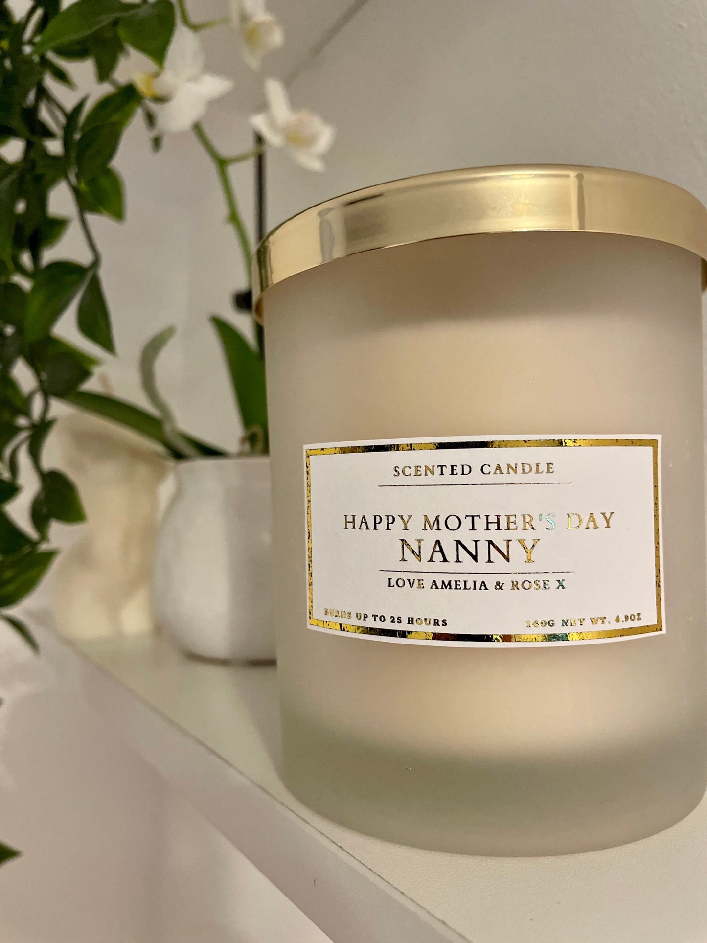 Personalised Happy Mother’s Day Nanny Candle