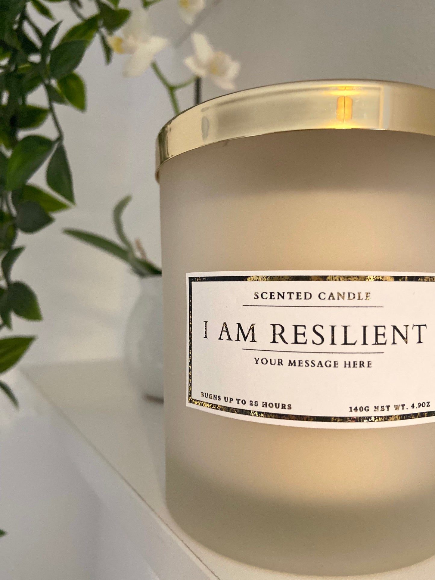 I Am Resilient Affirmation Candle