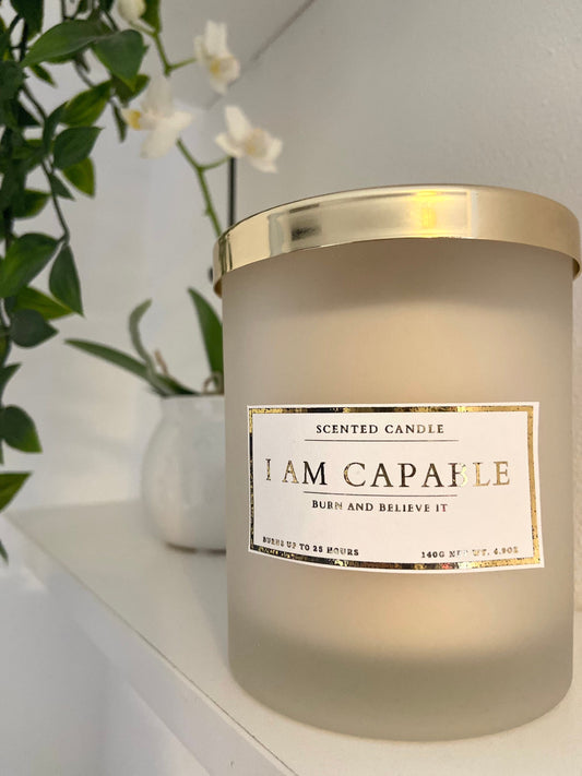 I Am Capable Affirmation Candle