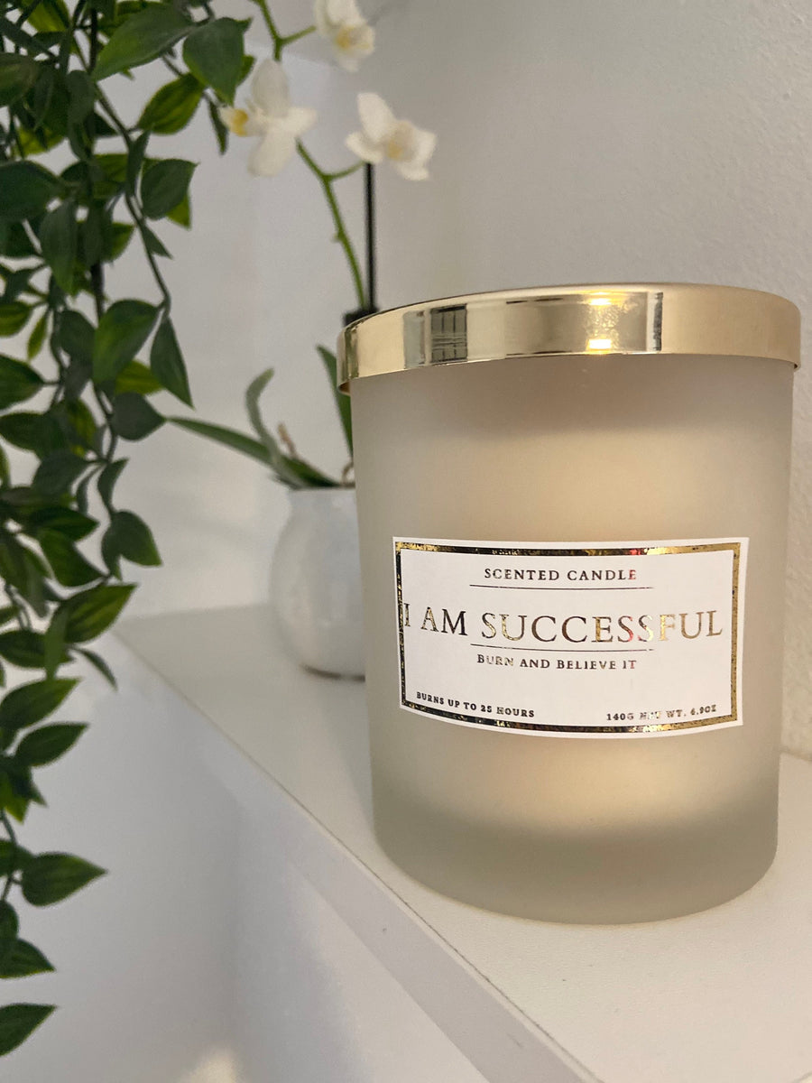 I Am Successful Affirmation Candle