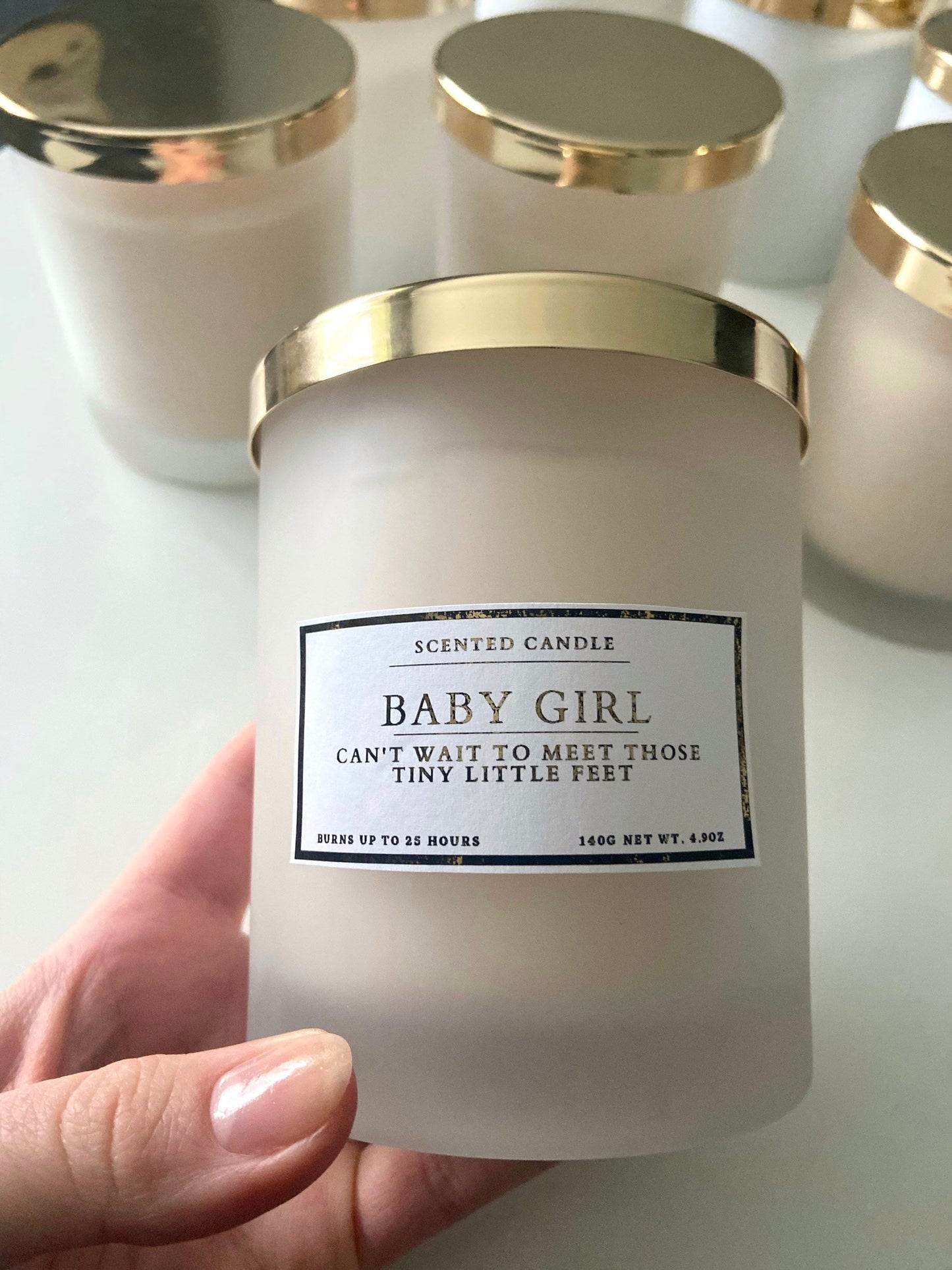 New Mum Baby Girl Candle