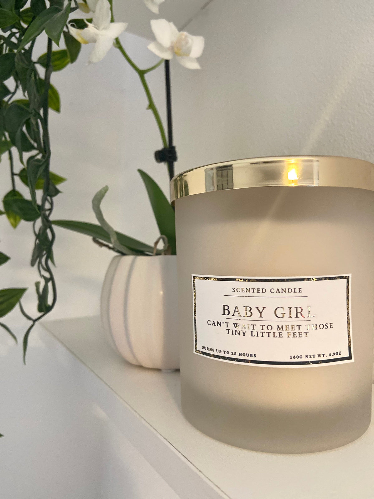 New Mum Baby Girl Candle