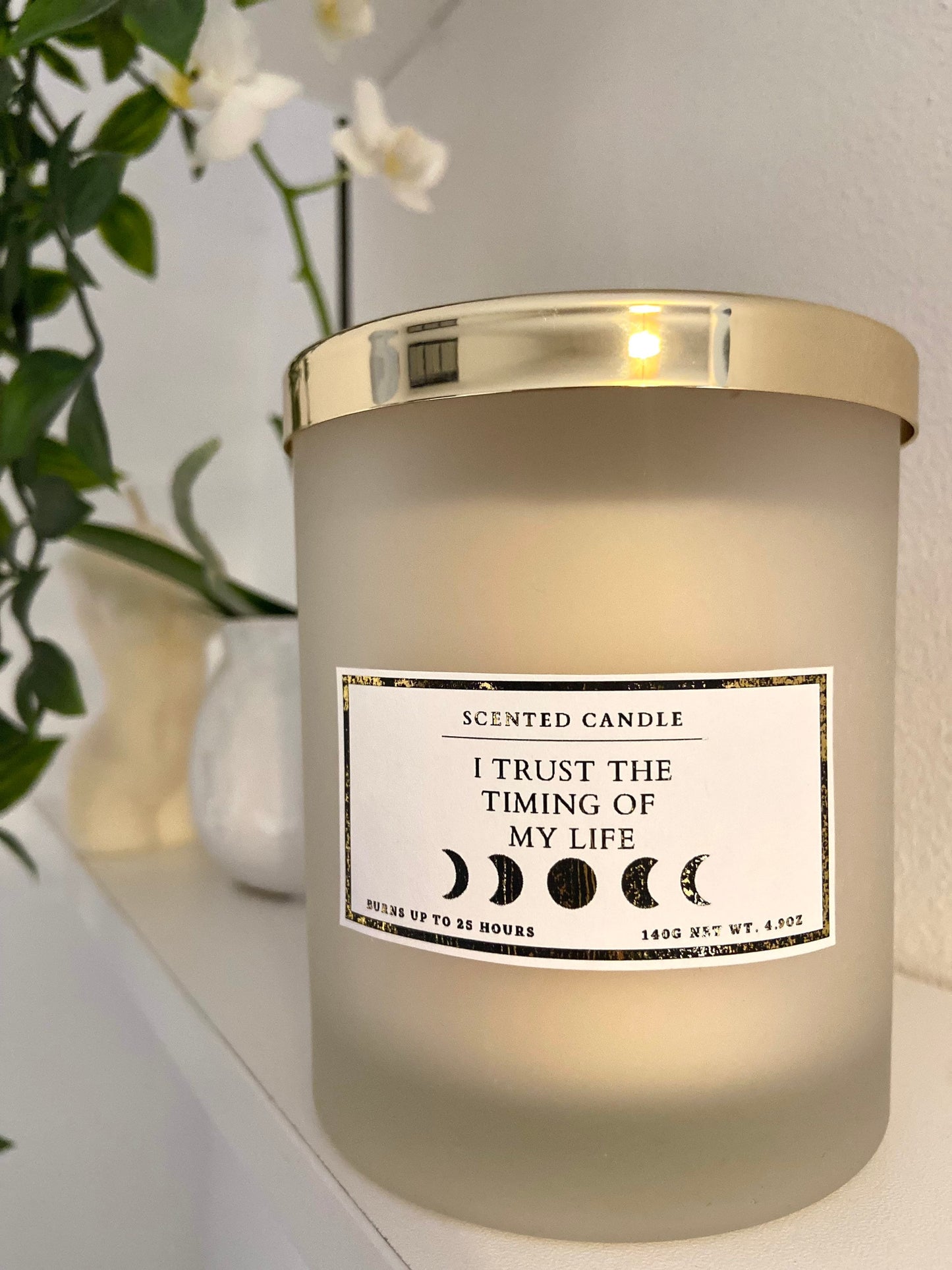I Trust The Timing Of My Life Affirmation Candle