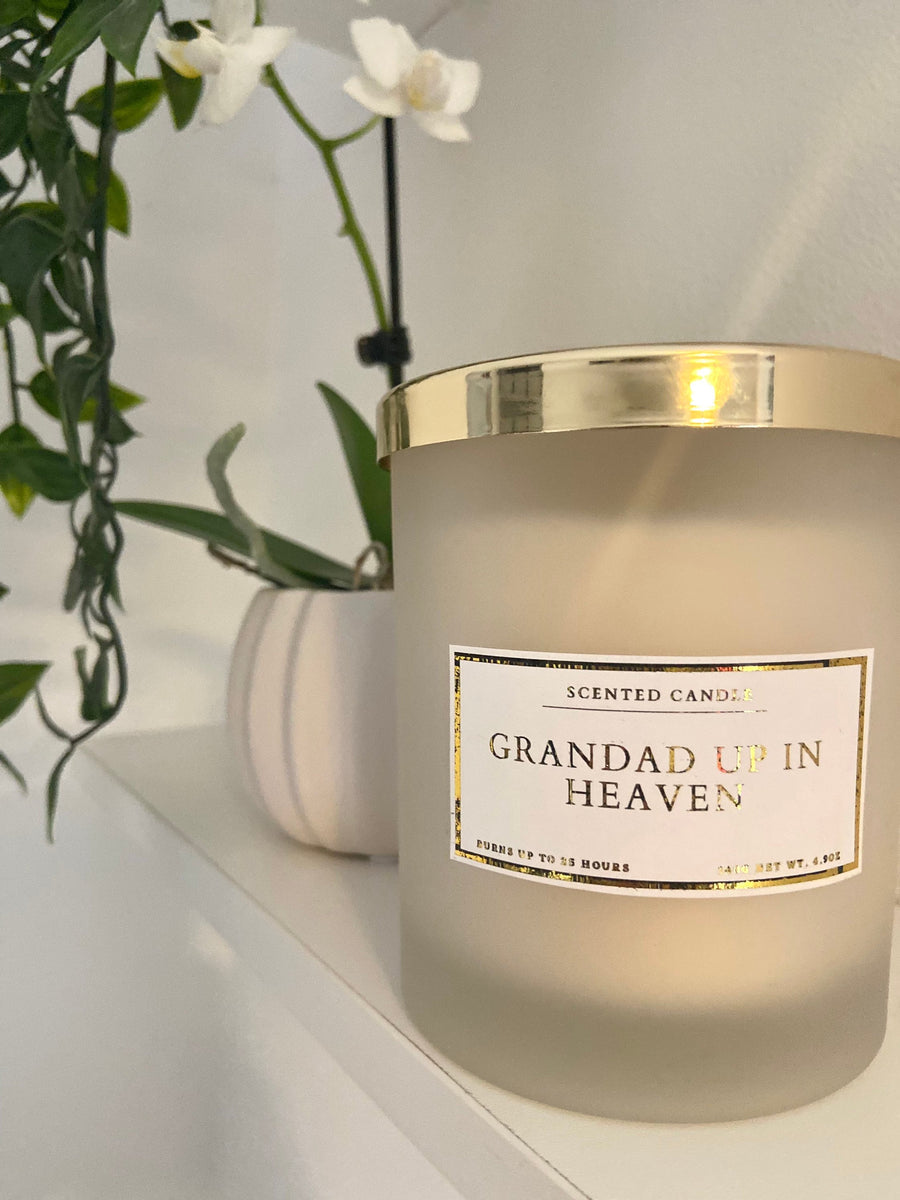 Grandad Up In Heaven Candle