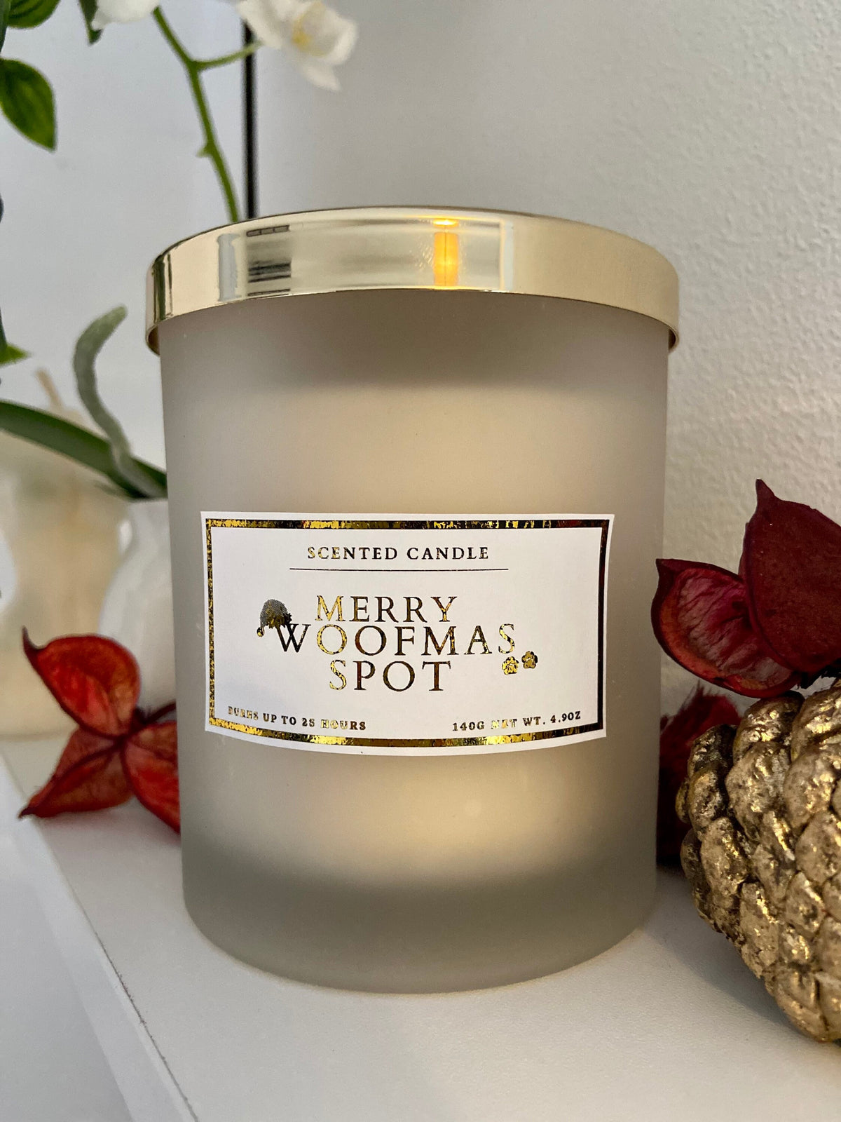 Merry Woofmas Candle