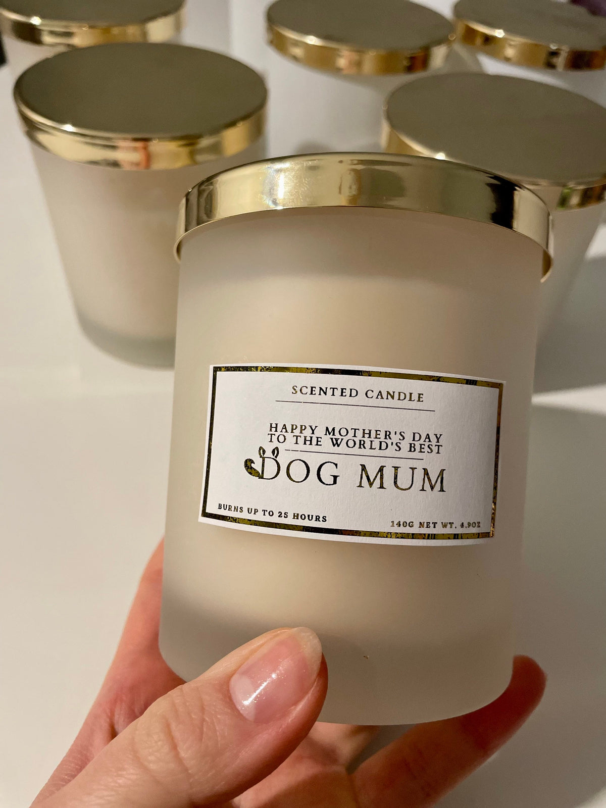 Happy Mother's Day To The World's Best Dog Mum Candle